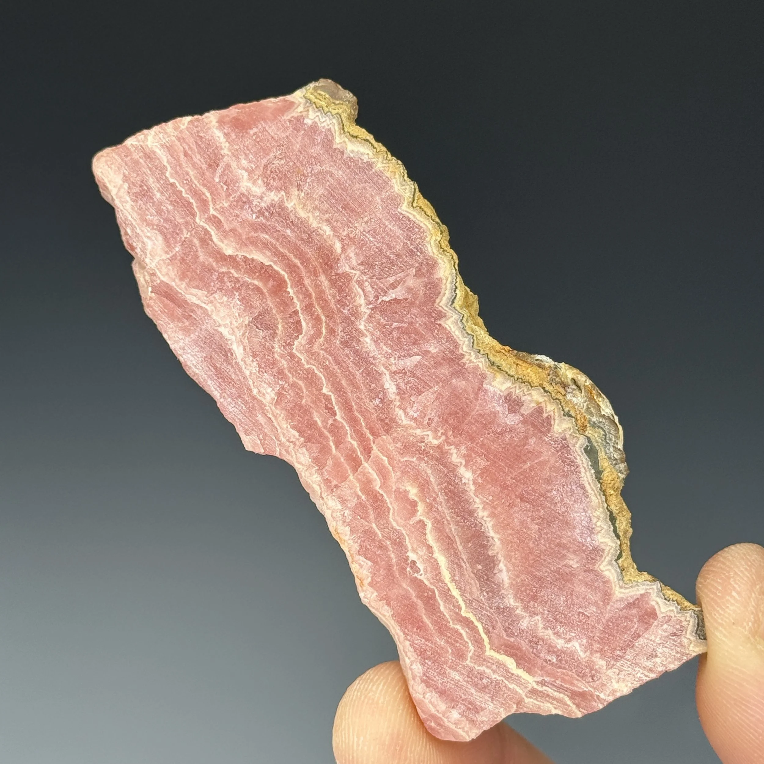 Rhodochrosite Slab, Capillitas mining district, Andalgala Department, Catamarca Province, Argentina