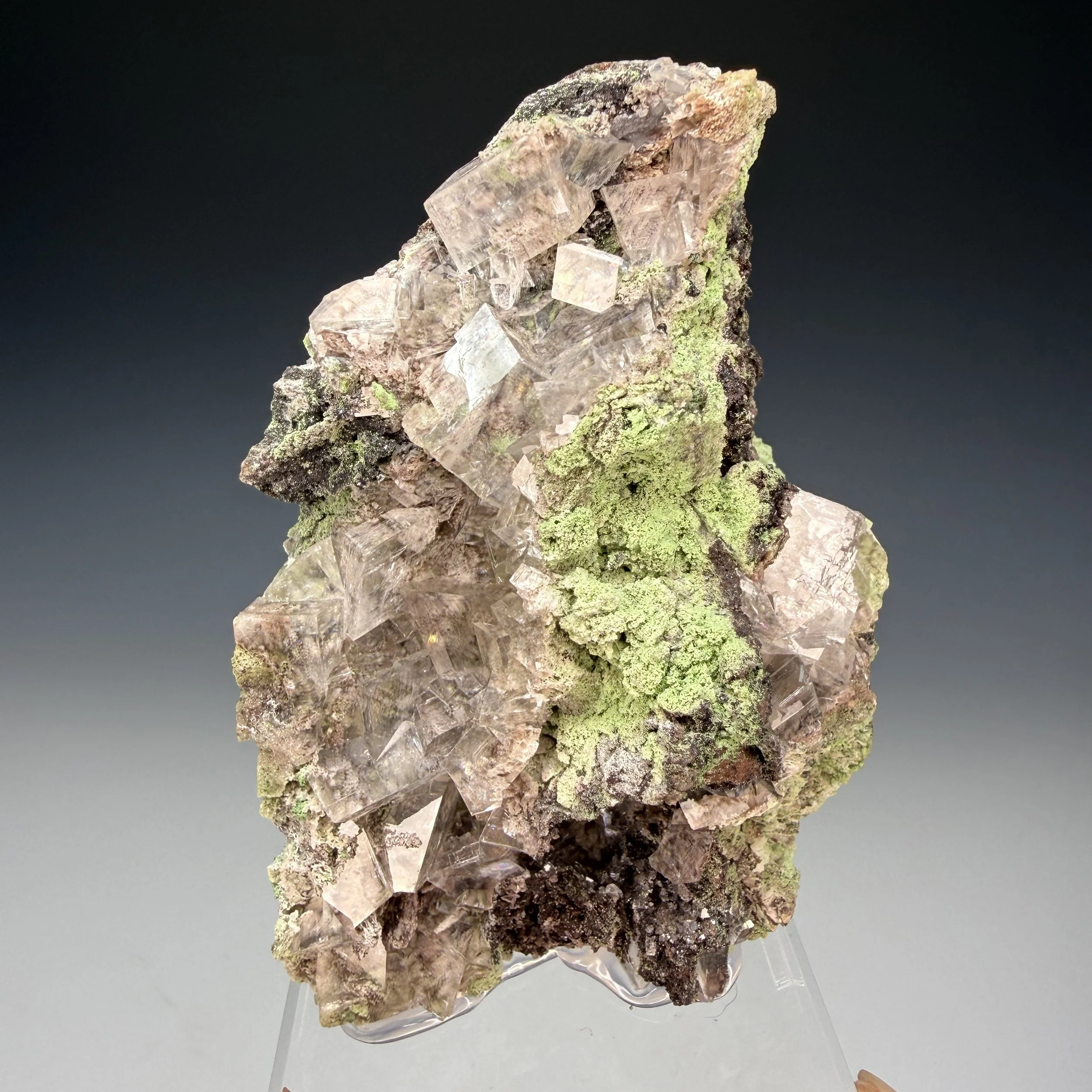 Calcite, Duftite, Tsumeb Mine, Oshikoto Region, Namibia