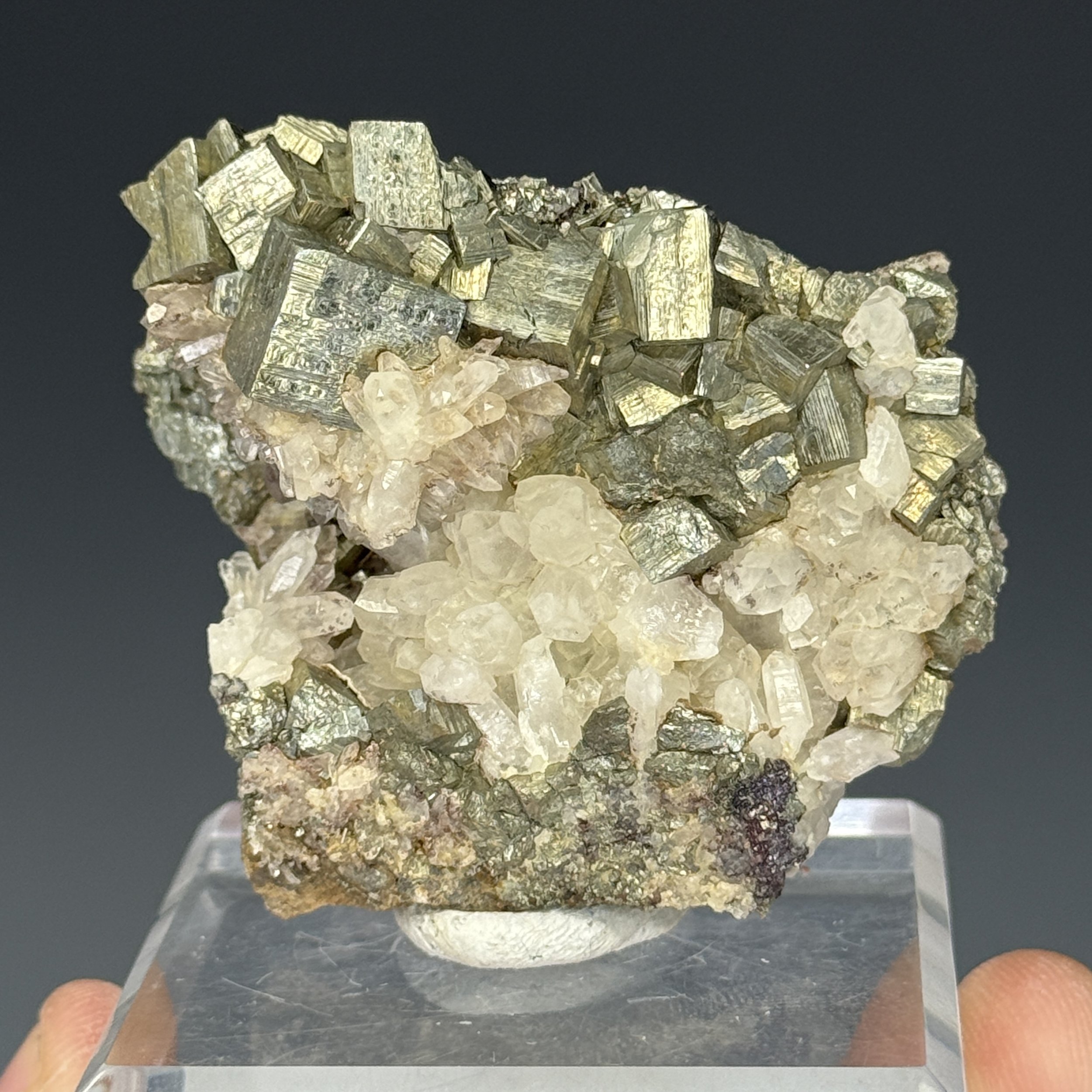 Pyrite, Quartz, Zinkenite, Kings County, Washington, USA