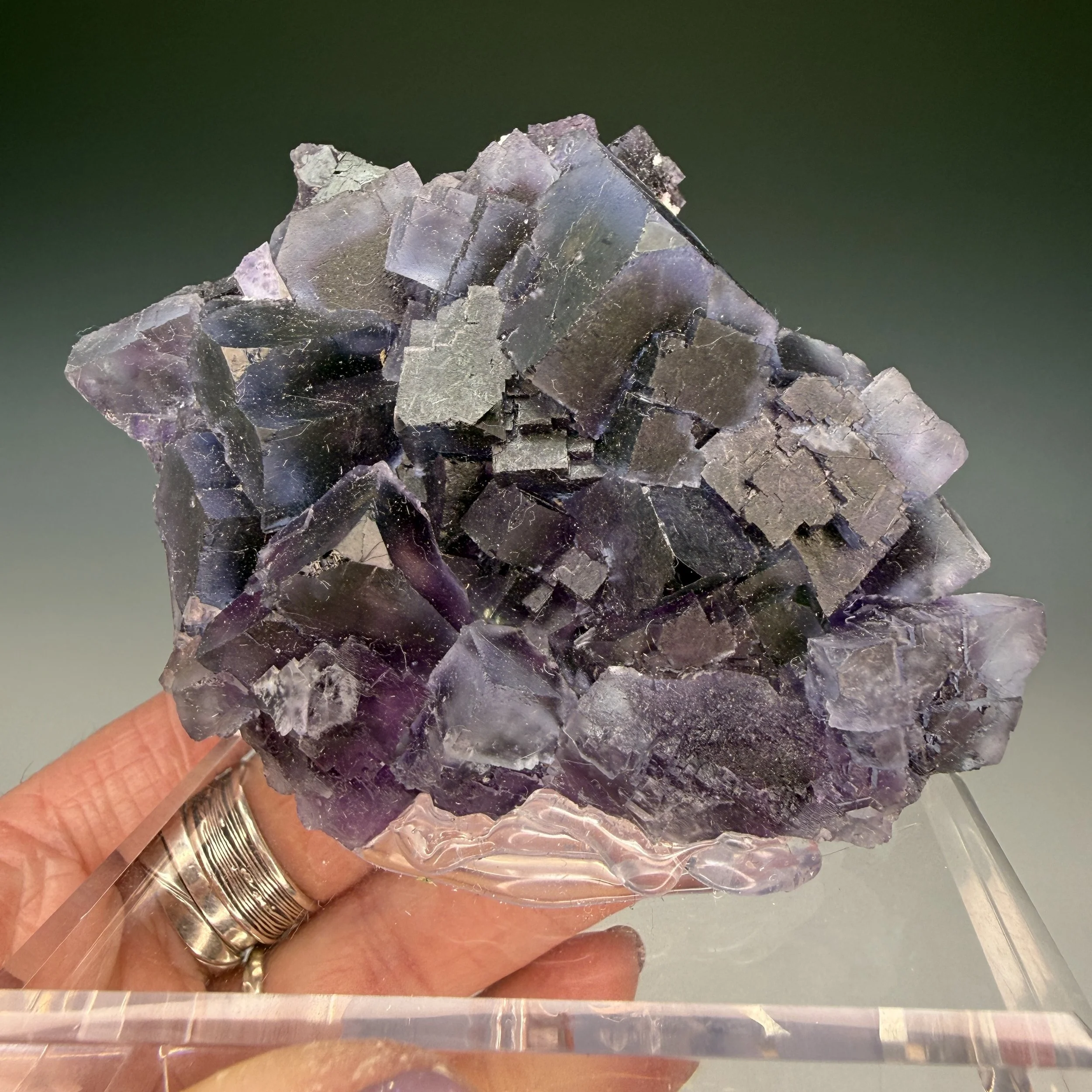 Fluorite, Denton Mine, Harris Creek, Hardin County, Illinois, USA