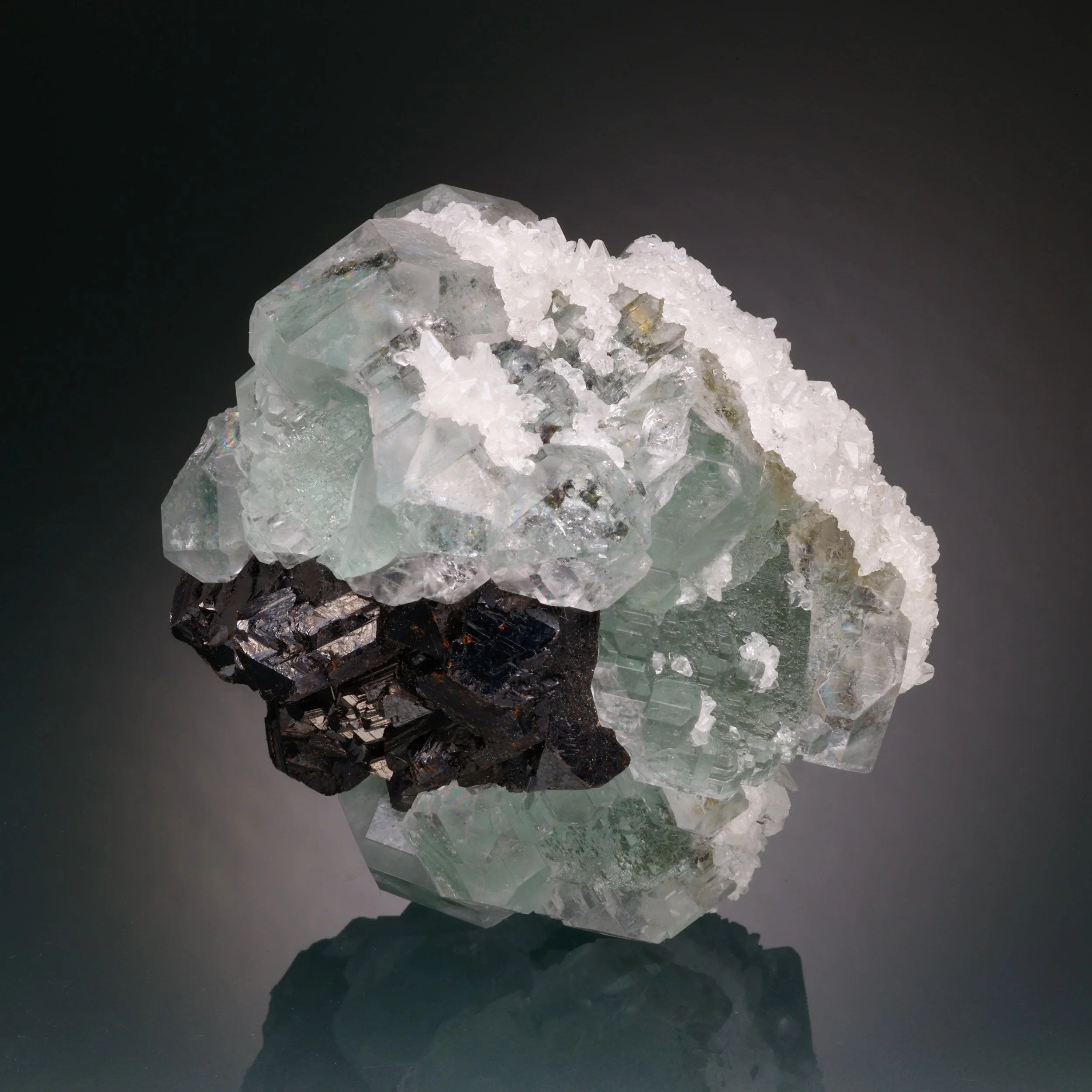 Fluorite, Sphalerite, Calcite, Naica Mine, Saucillo Municipality, Chihuahua, Mexico
