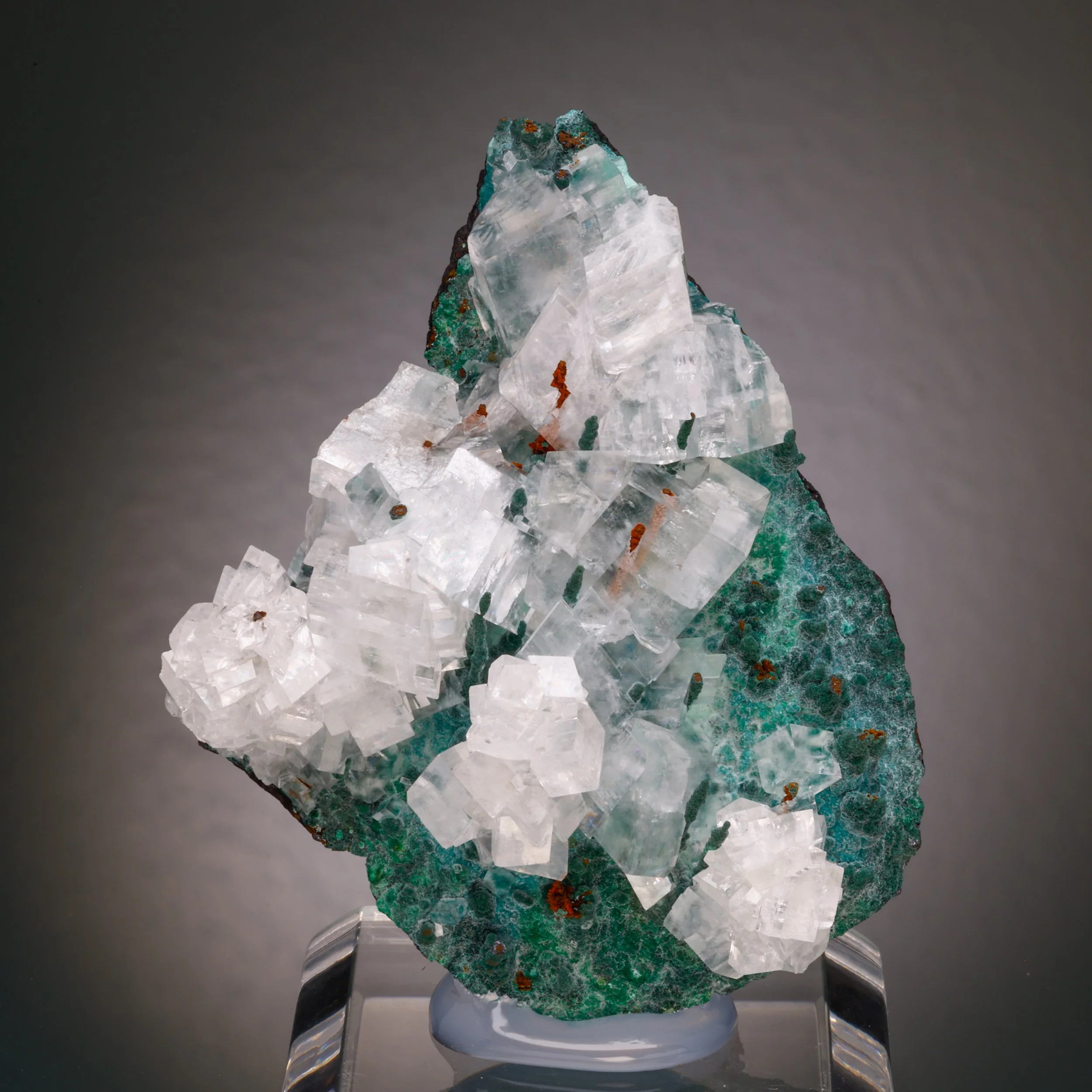 Calcite, Malachite, Ojuela Mine, Mapimi, Durango, Mexico