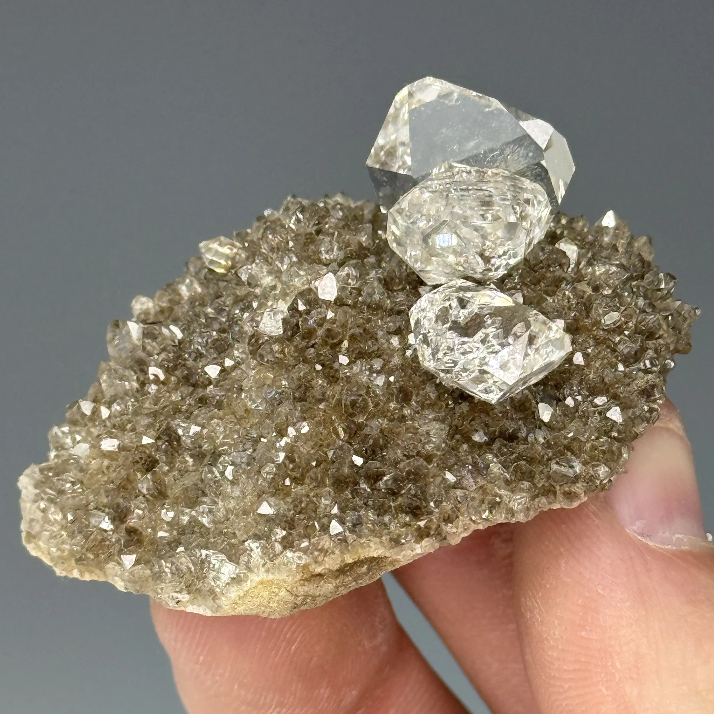 Quartz, Herkimer Diamond, Diamond Acres, Fonda, Mohawk Twp., Montgomery Co., New York, USA