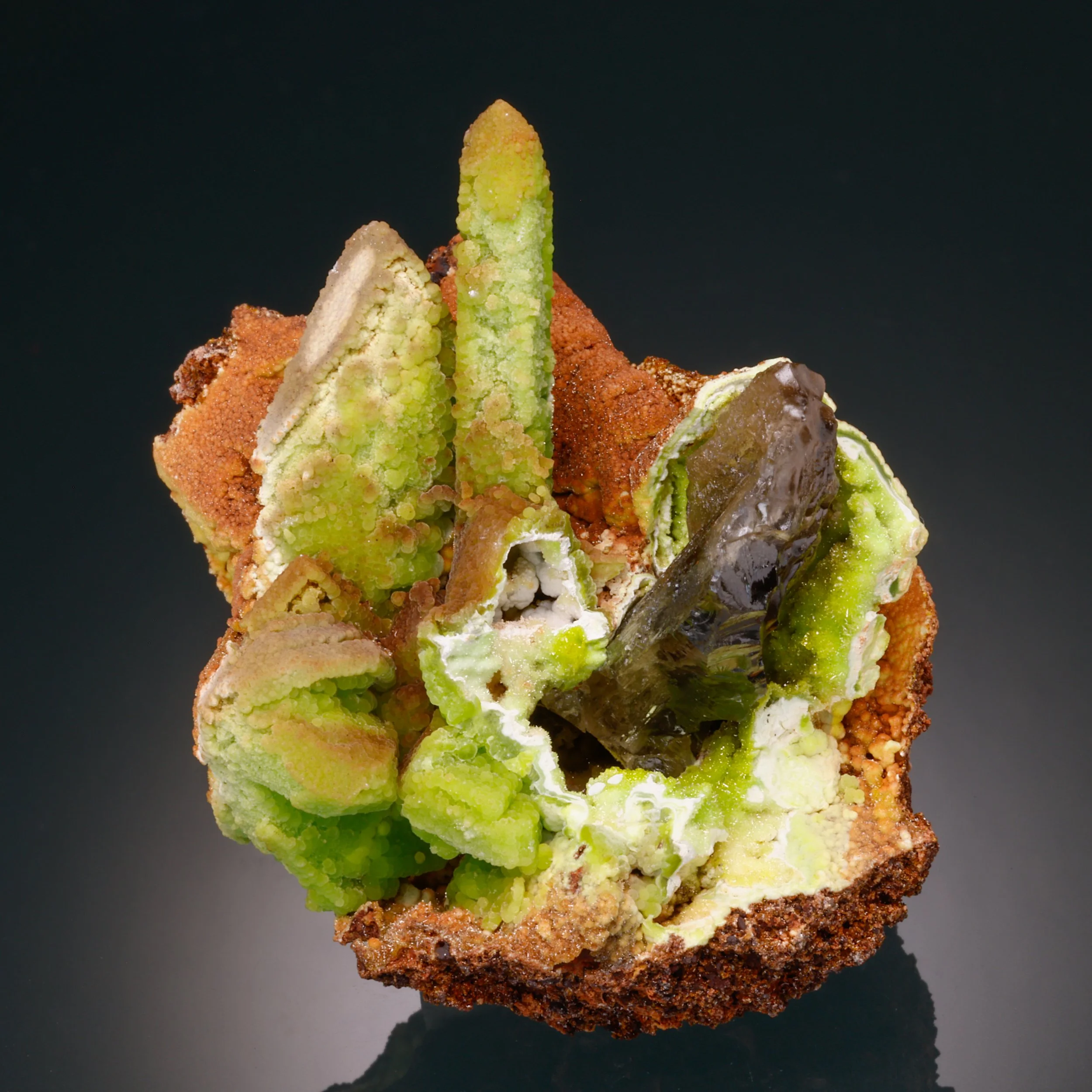 Phosphohedyphane, Cerussite, Mfouati, Bouenza, Republic of the Congo