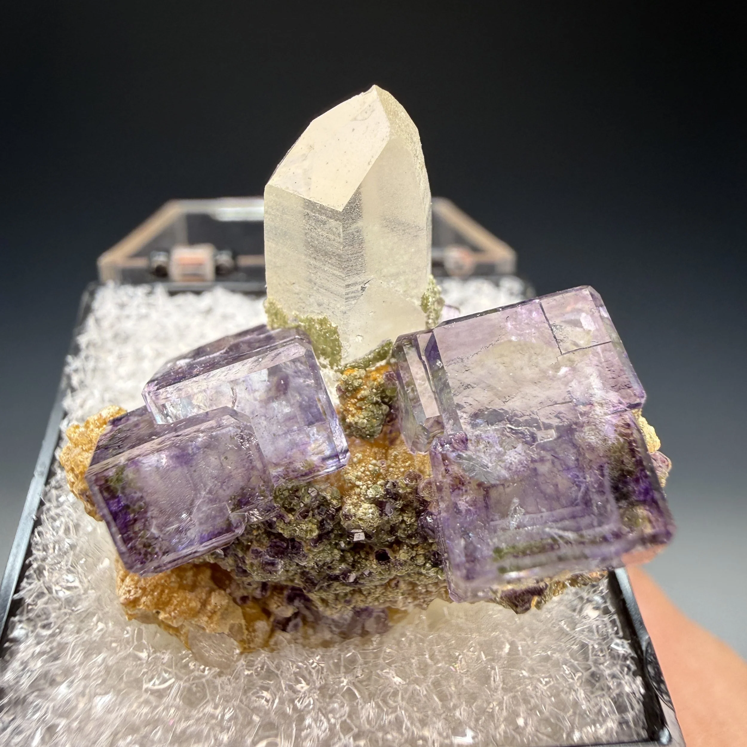 Fluorite, Quartz, Yaogangxian Mine, Yizhang Co. Chenzhou, Hunan, China