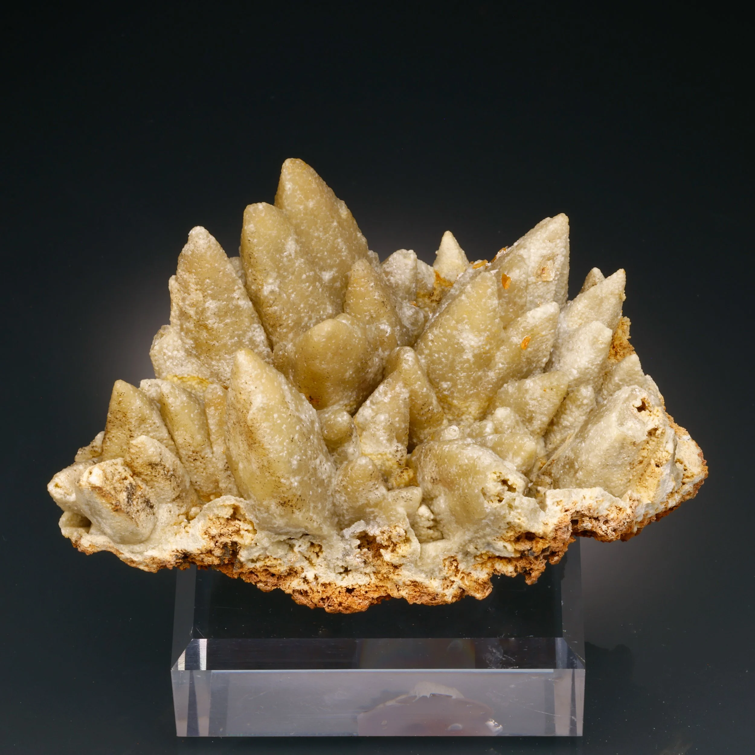 Smithsonite, Pseudomorph Calcite, San Antonio Mine, Santa Eulalia, Chihuahua, Mexico