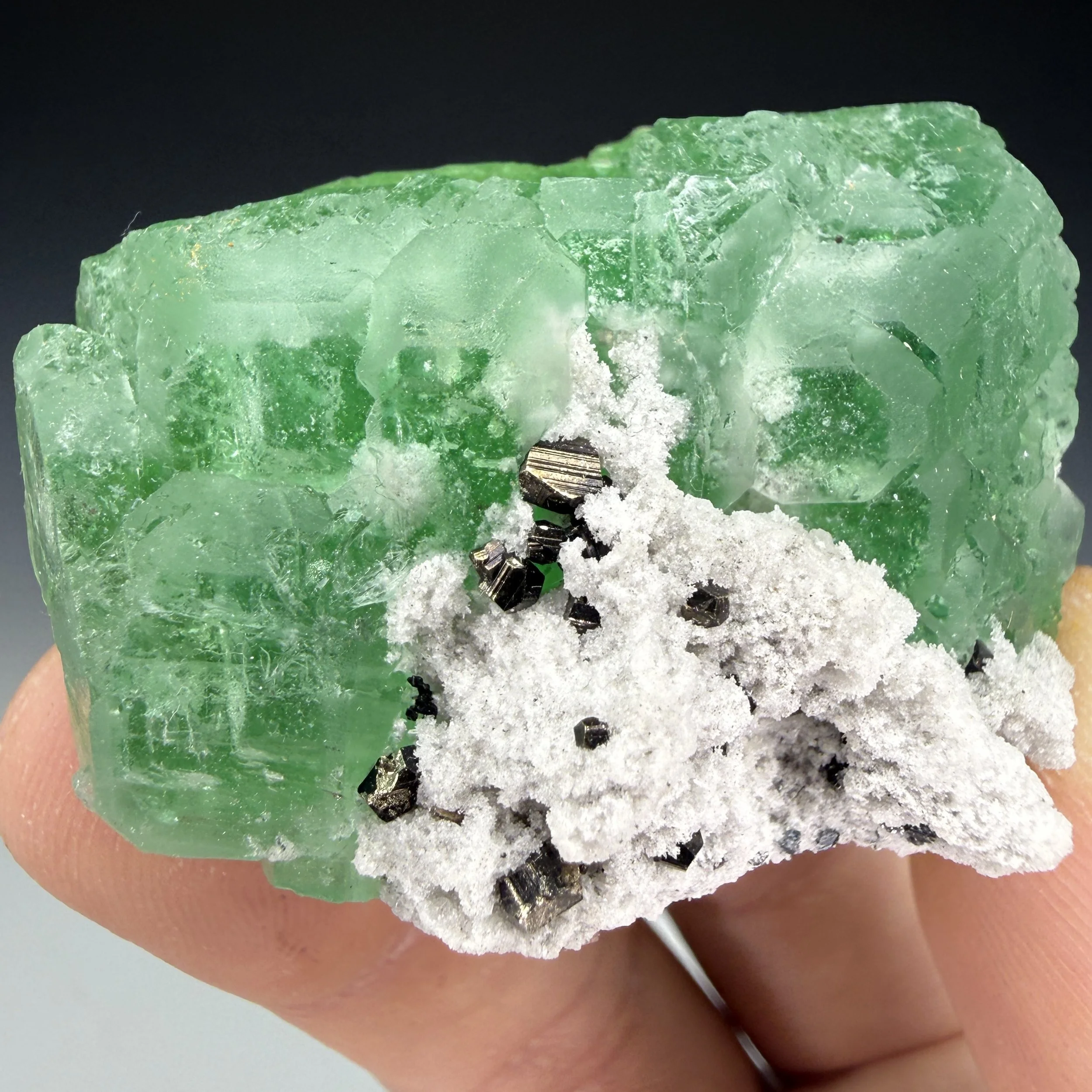 Fluorite, Milpo Mine, Atachocha District, Pasco, Peru