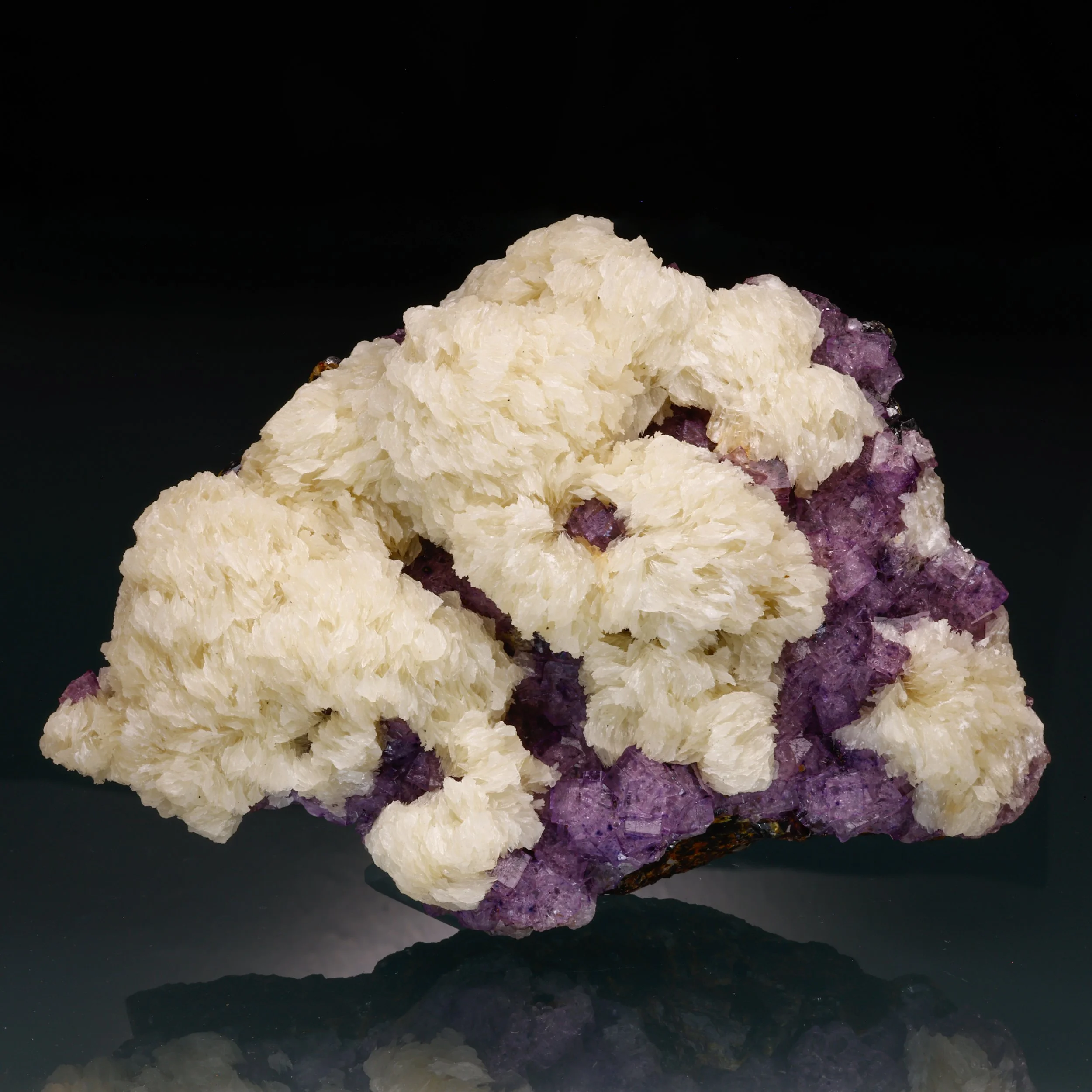 Fluorite, Baryte, Sphalerite, Elmwood Mine, Carthage, Smith Co, Tennessee, USA