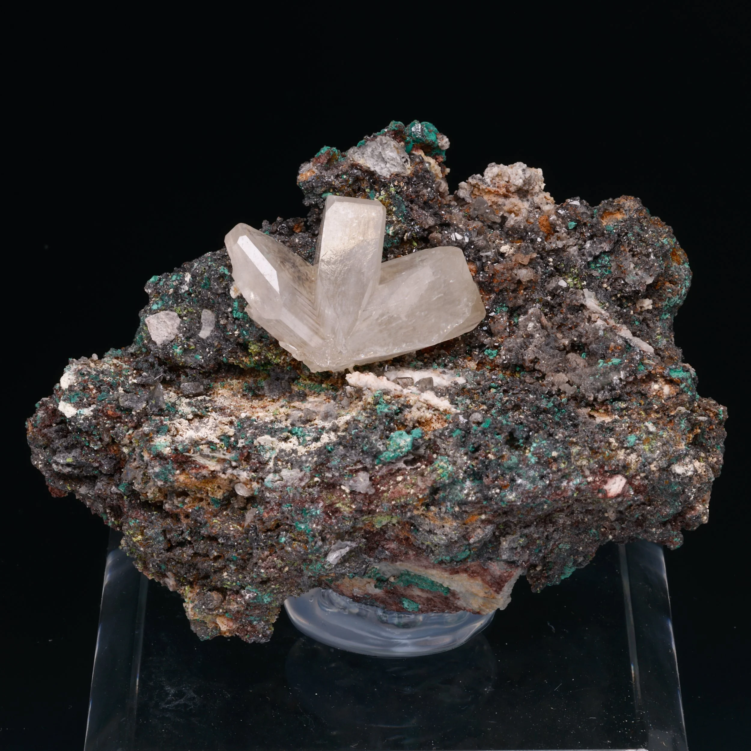 Cerussite, Tsumeb Mine, Oshikoto Region, Namibia
