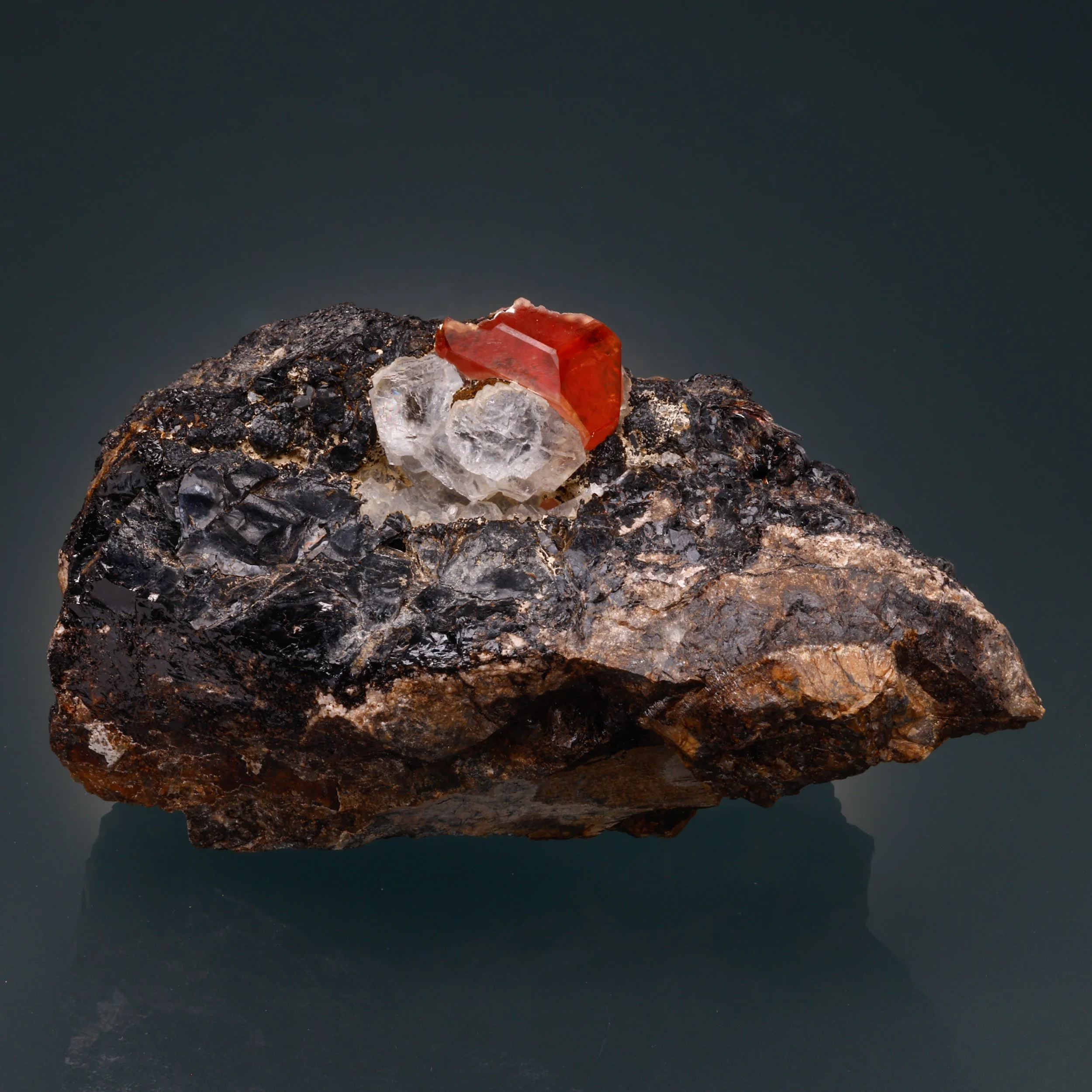 Fluorite, Rhodochrosite, Silver, Uchucchacua Mine, Oyon District, Oyon Province, Lima, Peru