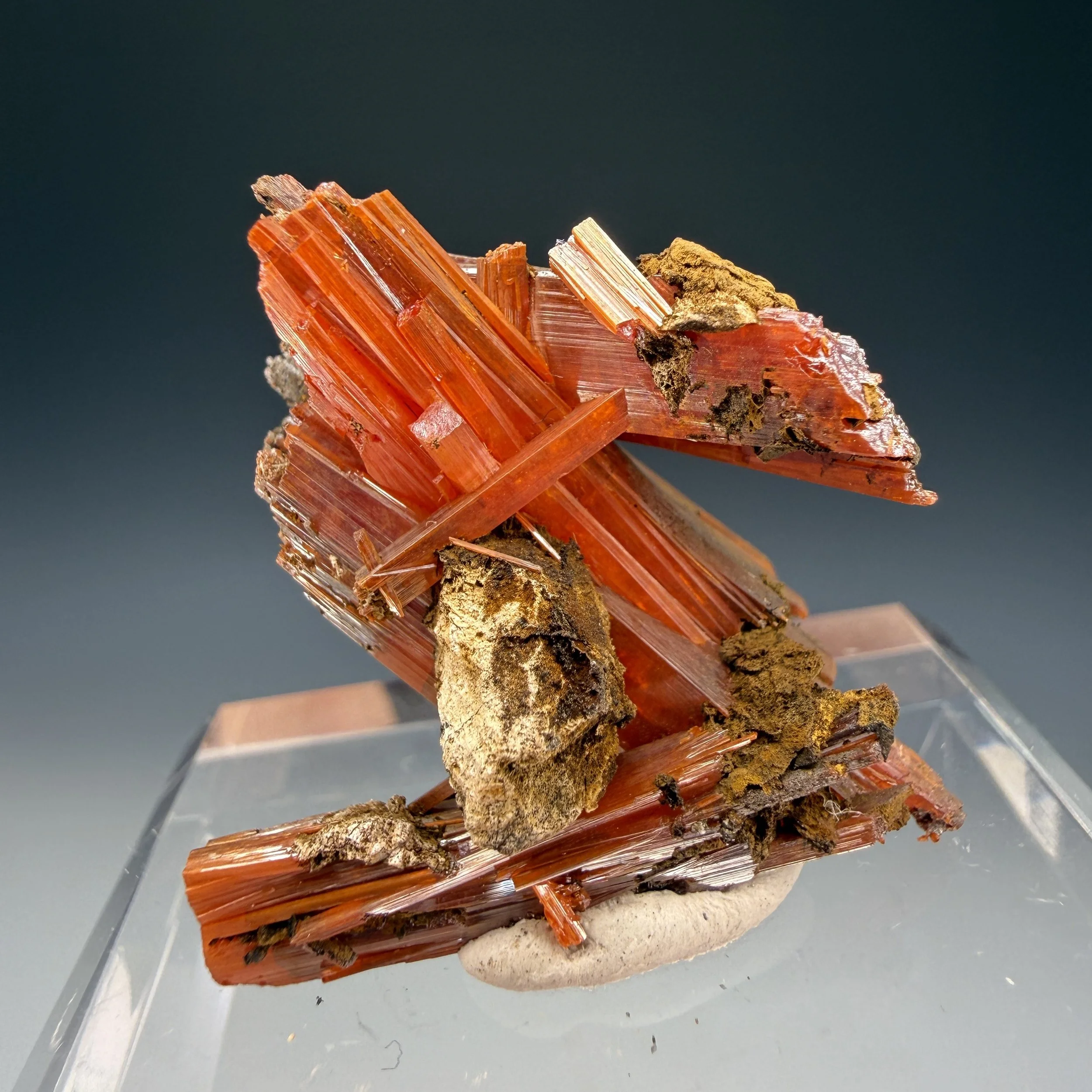 Crocoite, Red Lead Mine, Dundas, Tasmania, Australia