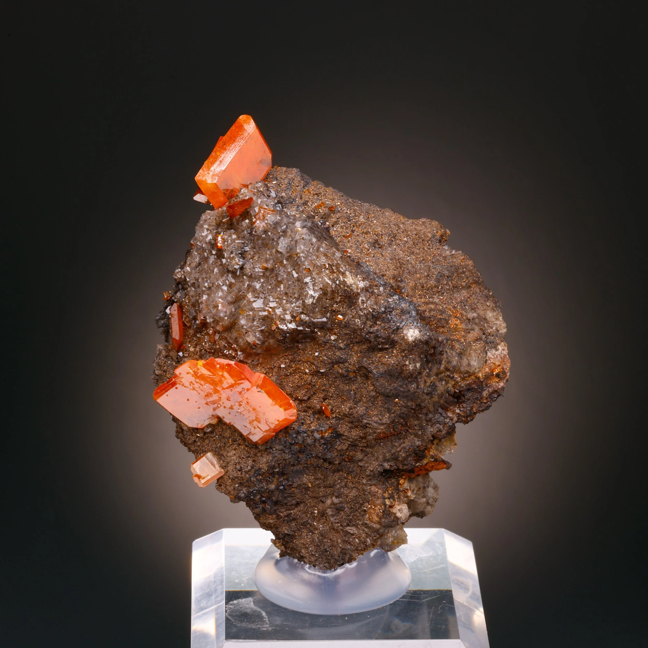 Wulfenite, Red Cloud Mine, Silver Mining Dist., La Paz Co., Arizona, USA