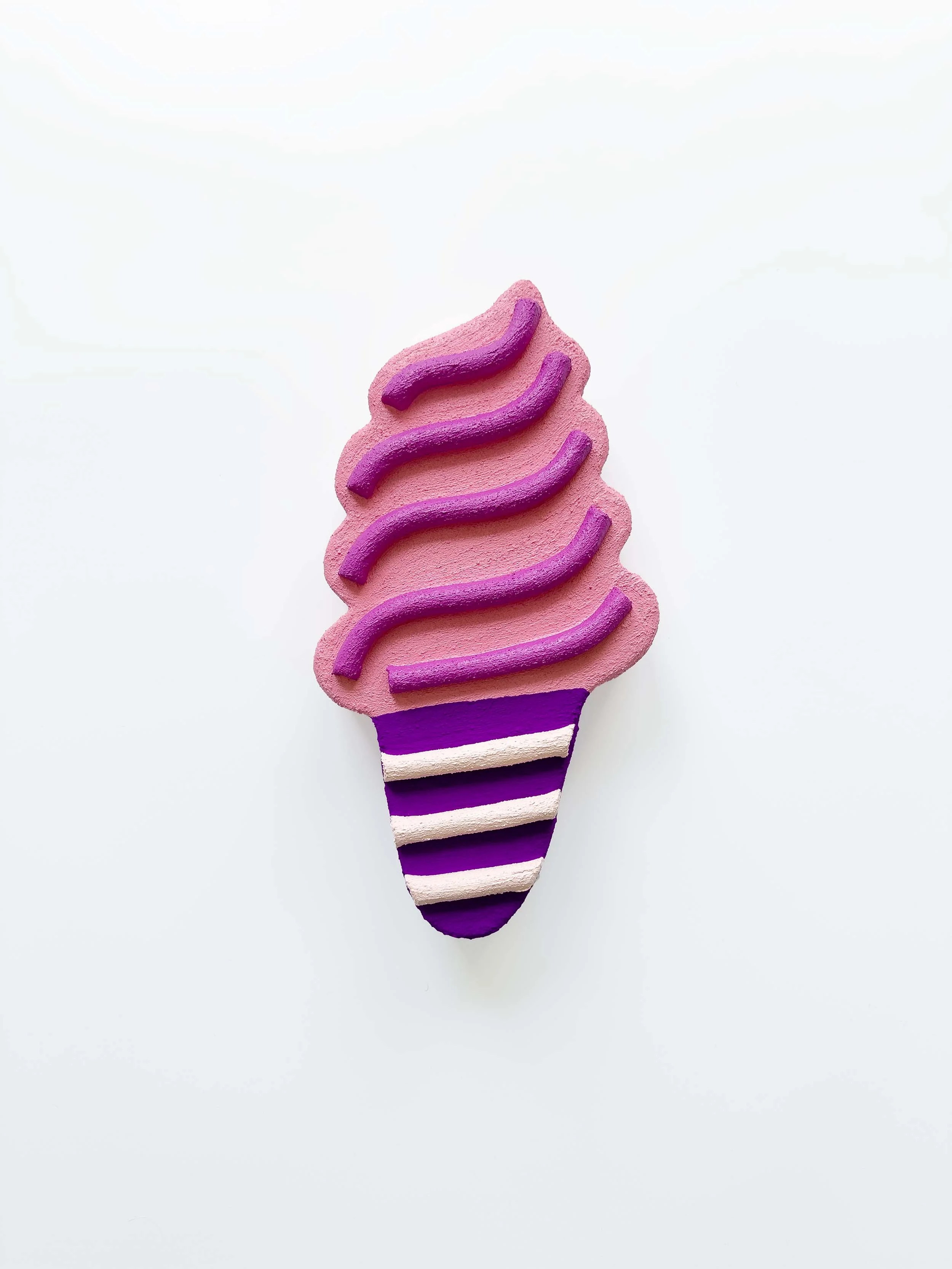 light-magenta-violet-ice-cream-sculpture-wall-art-steph-blondet.jpg