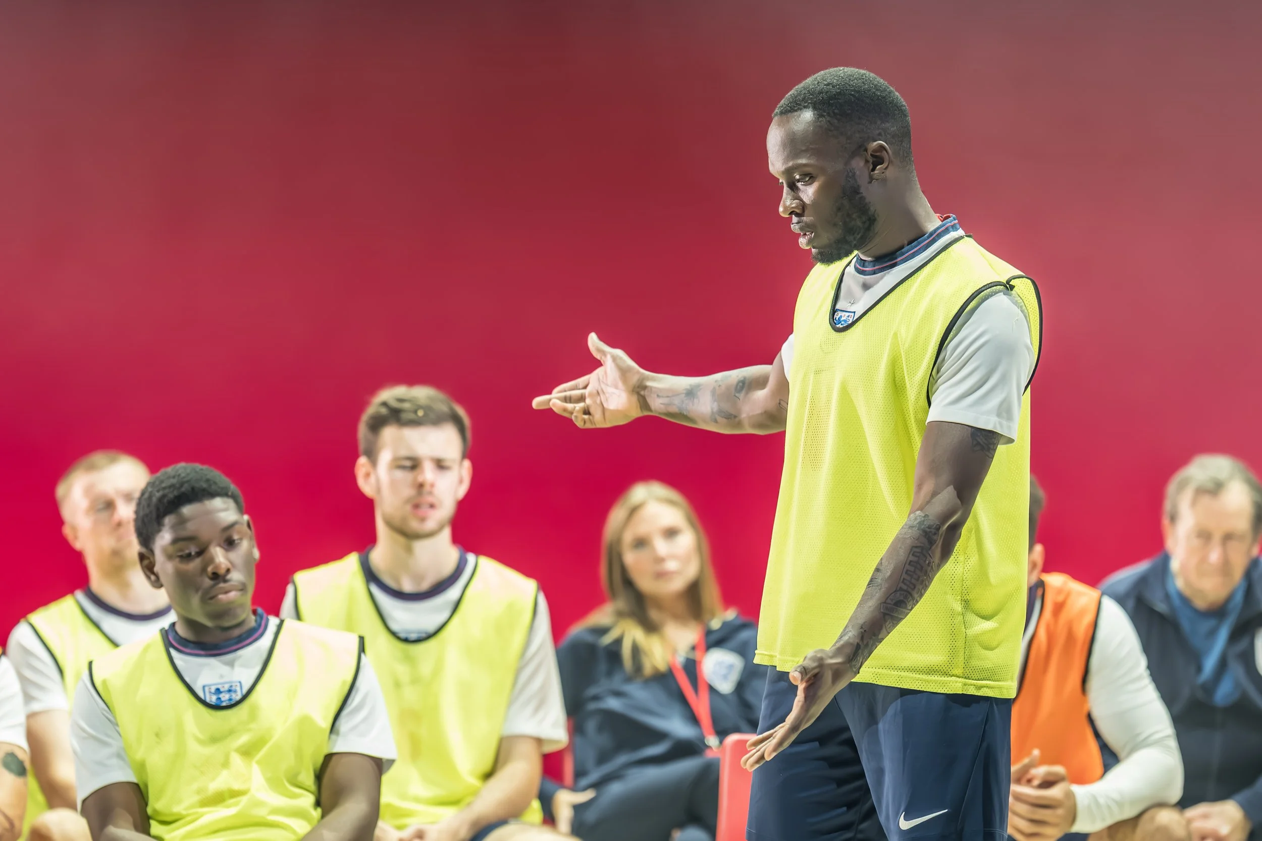 Ashley Byam (Raheem Sterling) & cast in Dear England national tour. c. Marc Brenner(3207).jpg