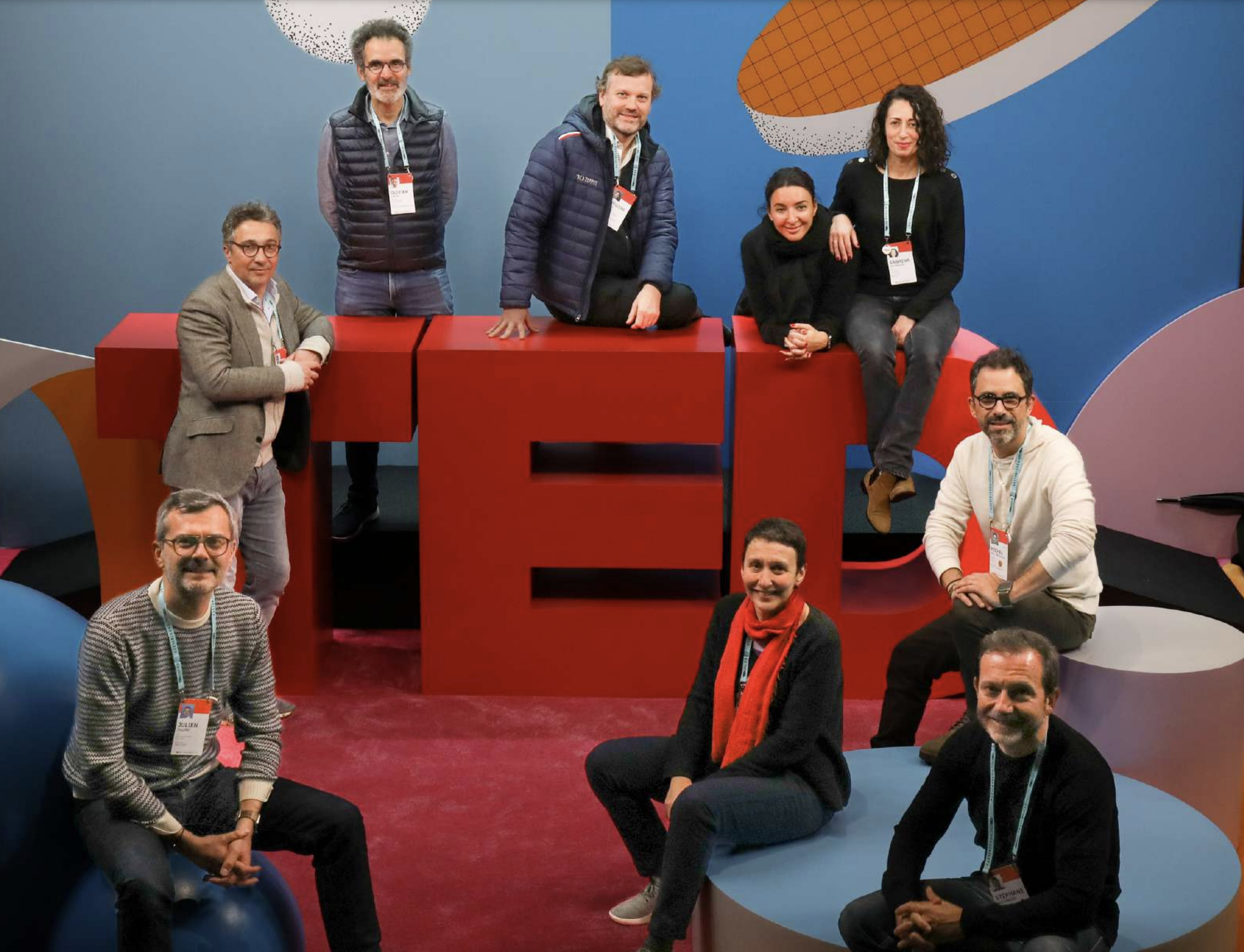 The French delegation at TED