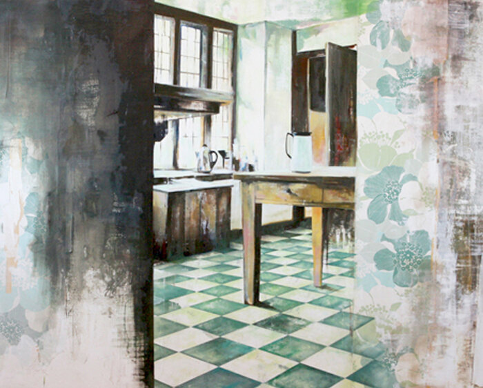 GREAT DIXTER.KITCHEN.ELIZABETH DYER.ARTIST.PAINTER.CANADIAN PAINTER.PORTRAIT PAINTER.INTERIOR SPACE..jpg
