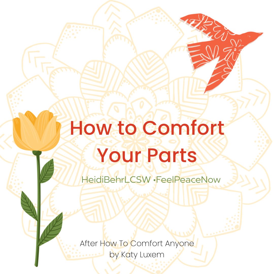 How to comfort your parts via IFS therapy