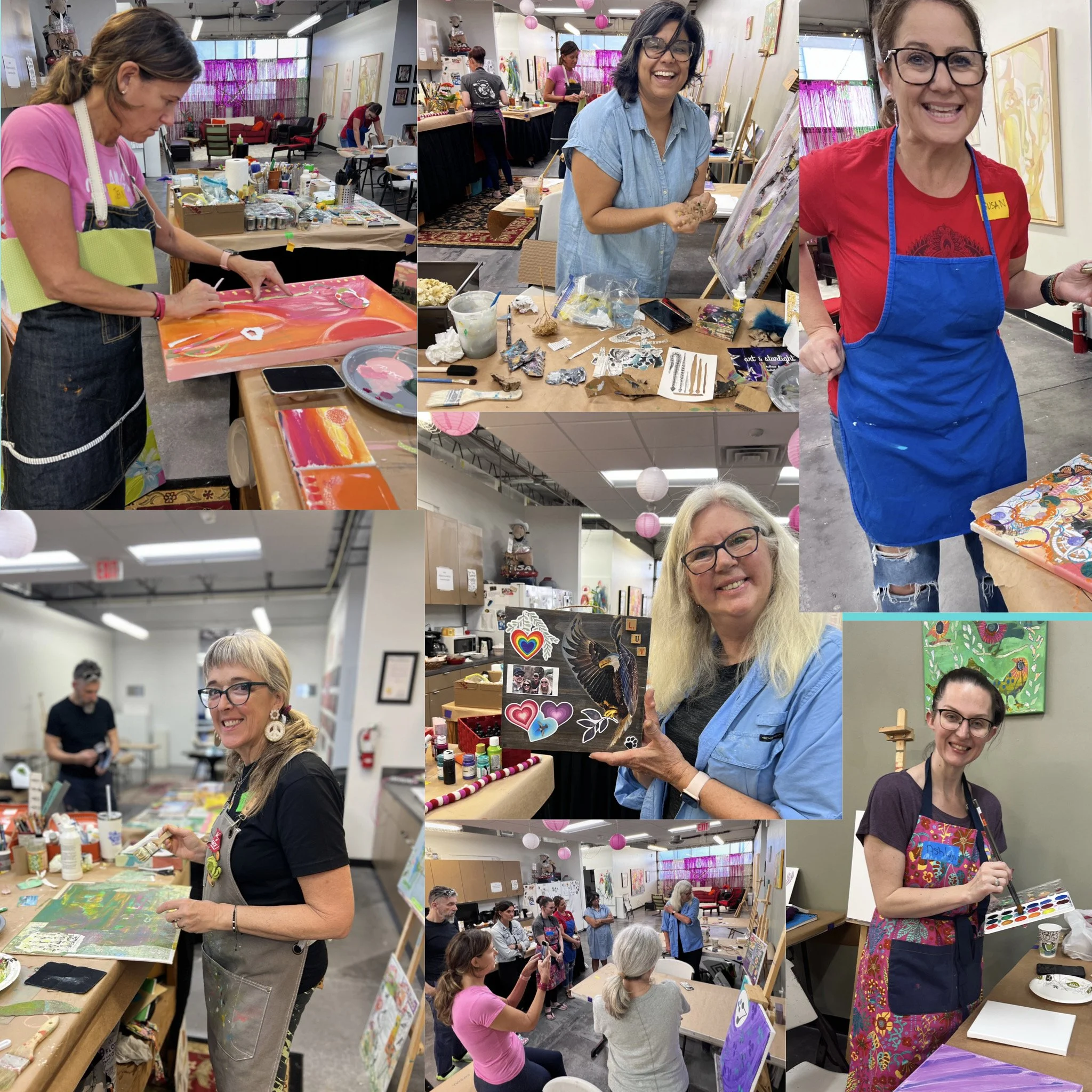 previous Arts and Parts participants and their creations