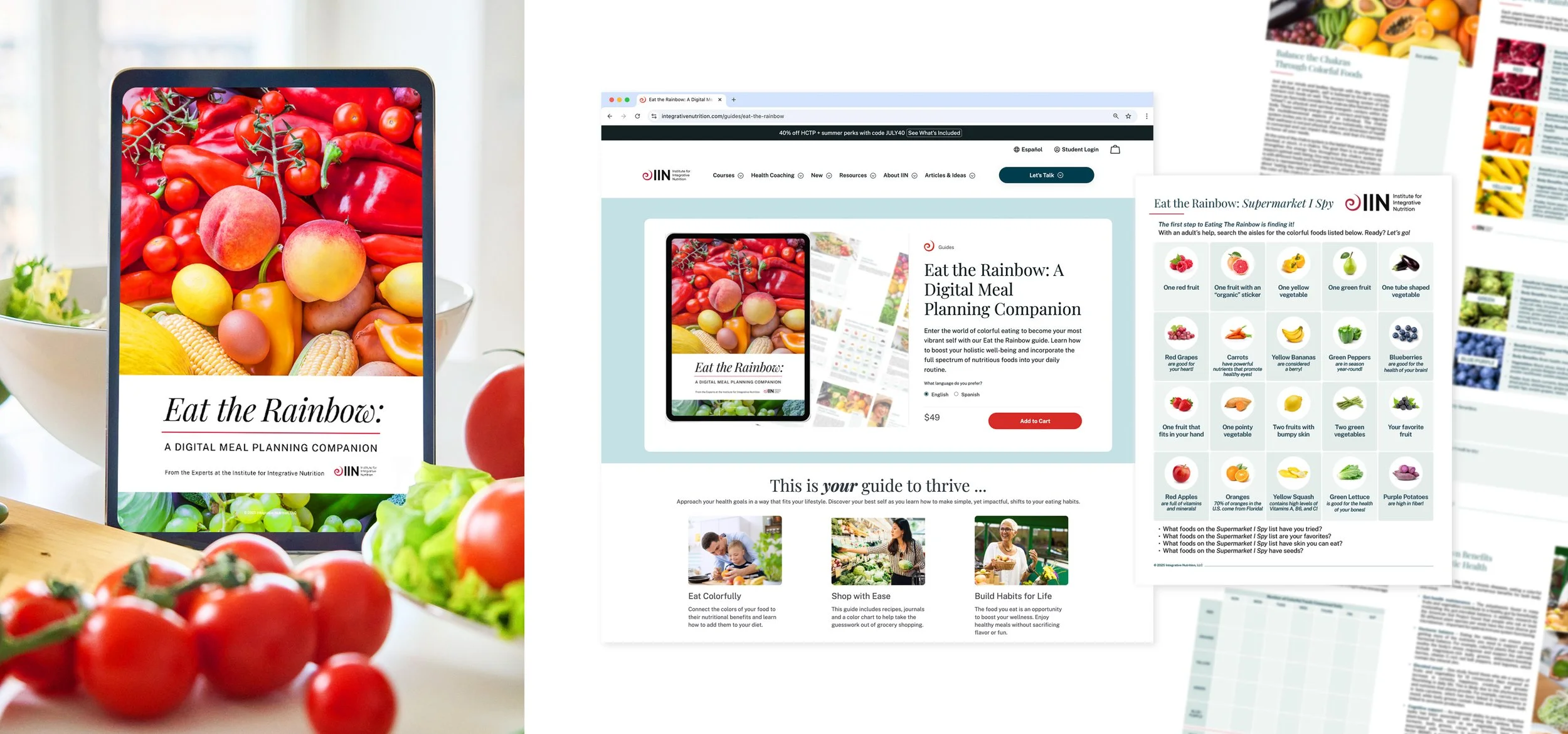 Eat the Rainbow: A Digital Meal Planning Companion & Interactive Kids Supermarket I Spy