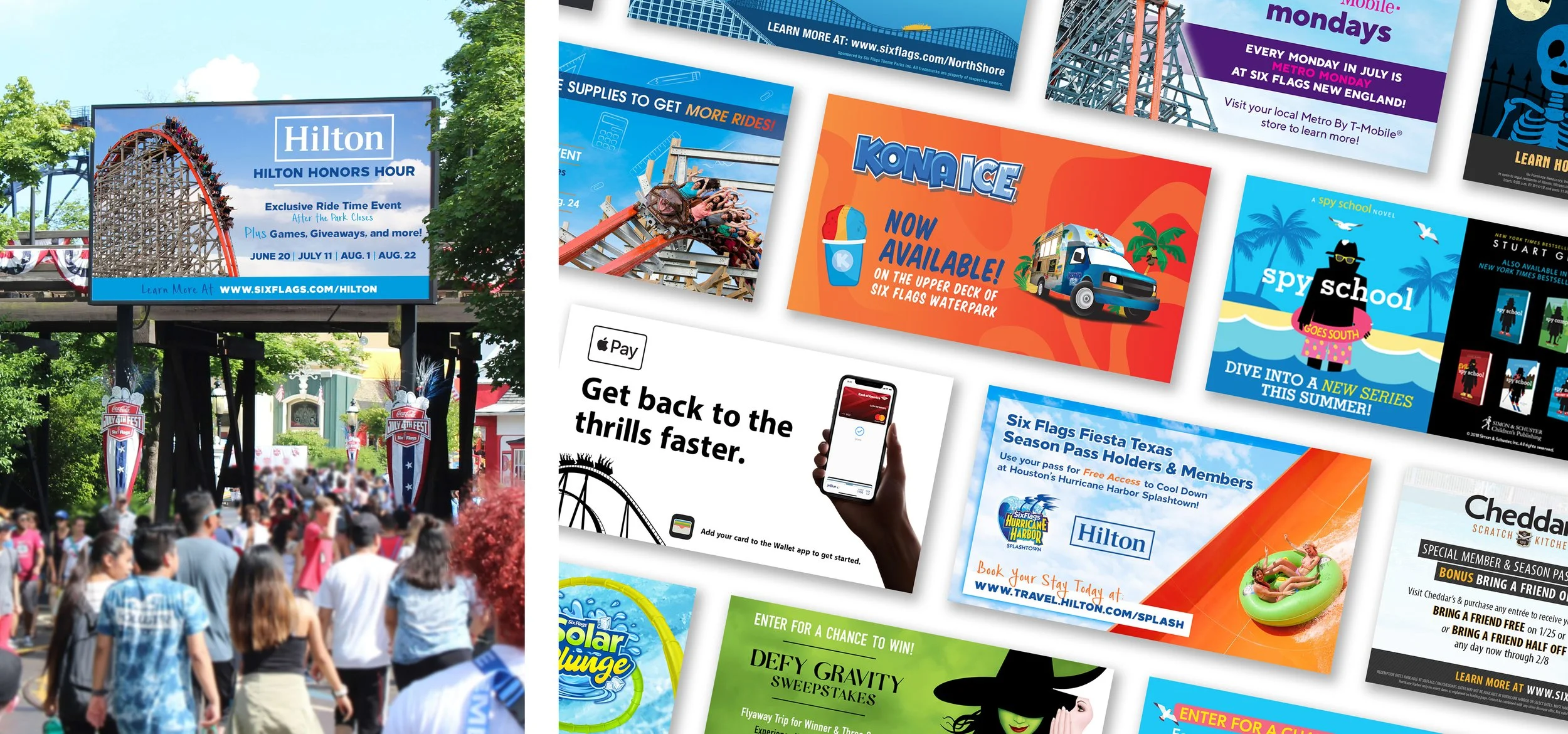 In-Park OOH Digital Network: Jumbotron Stills