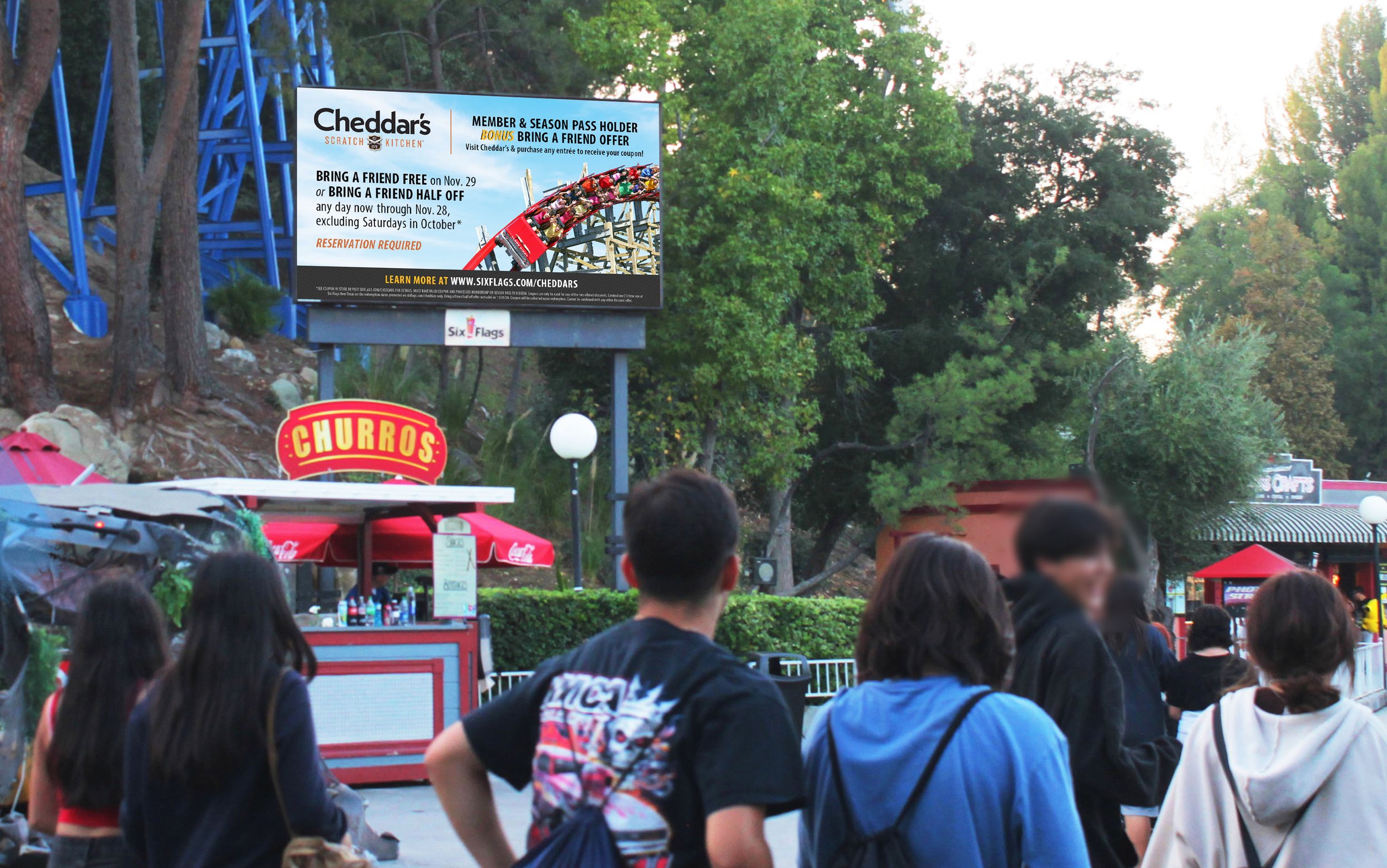 Theme park endemic signage created by adhering to each of our partners' unique brand guidelines.