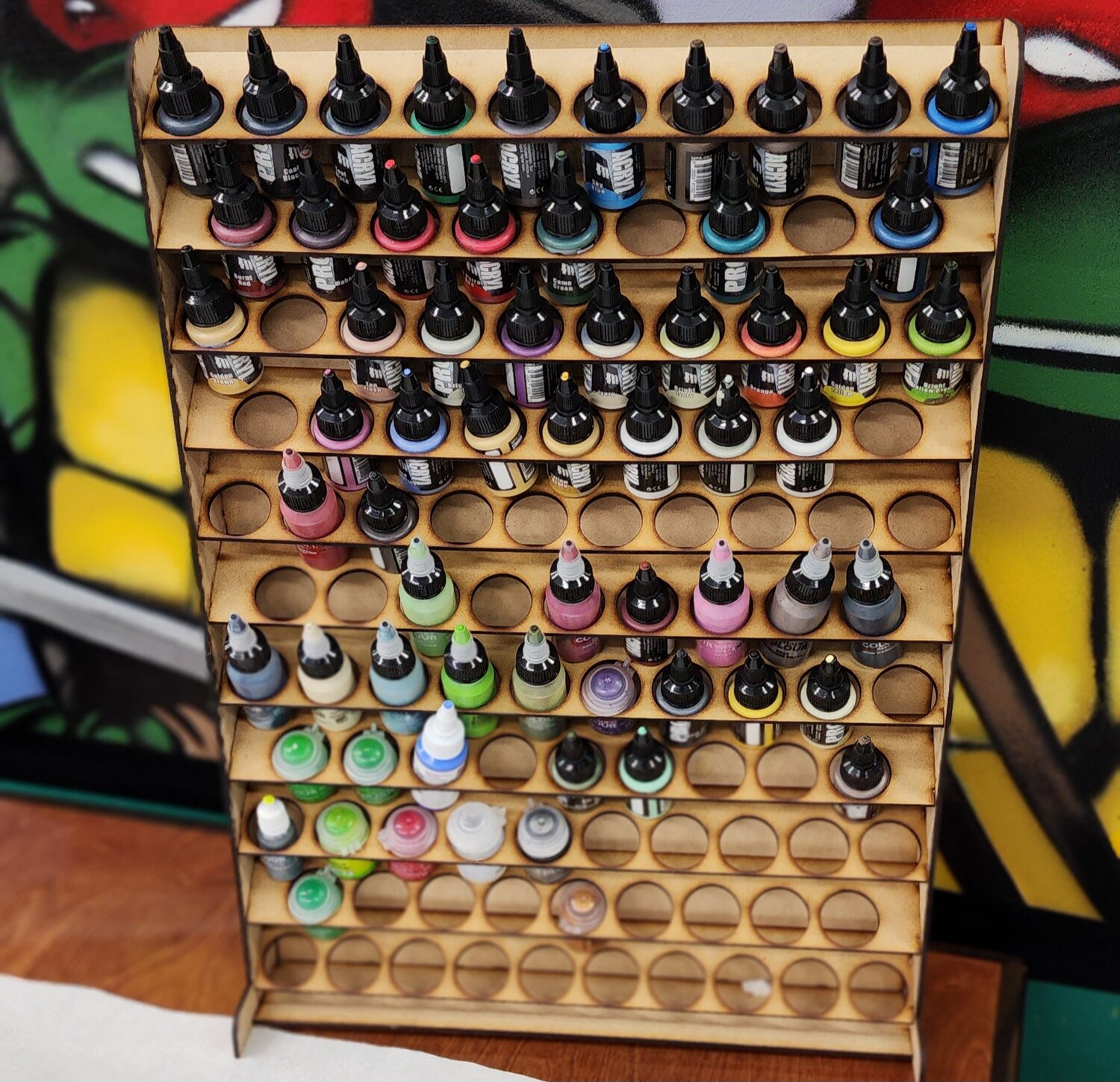 Large vertical paint rack — Rexer's Lasers