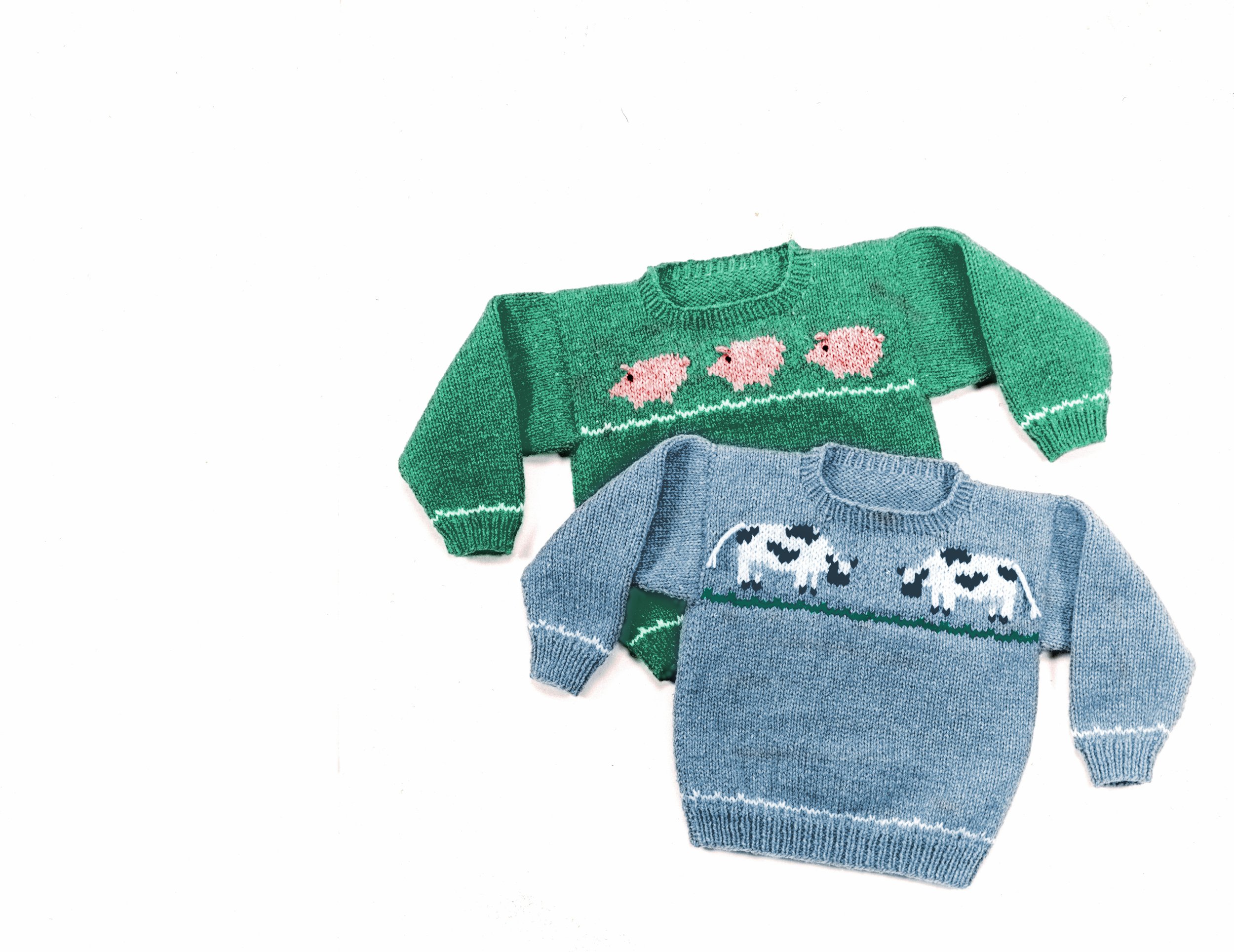 Cow Sweater and Pig Sweater * Pattern #13