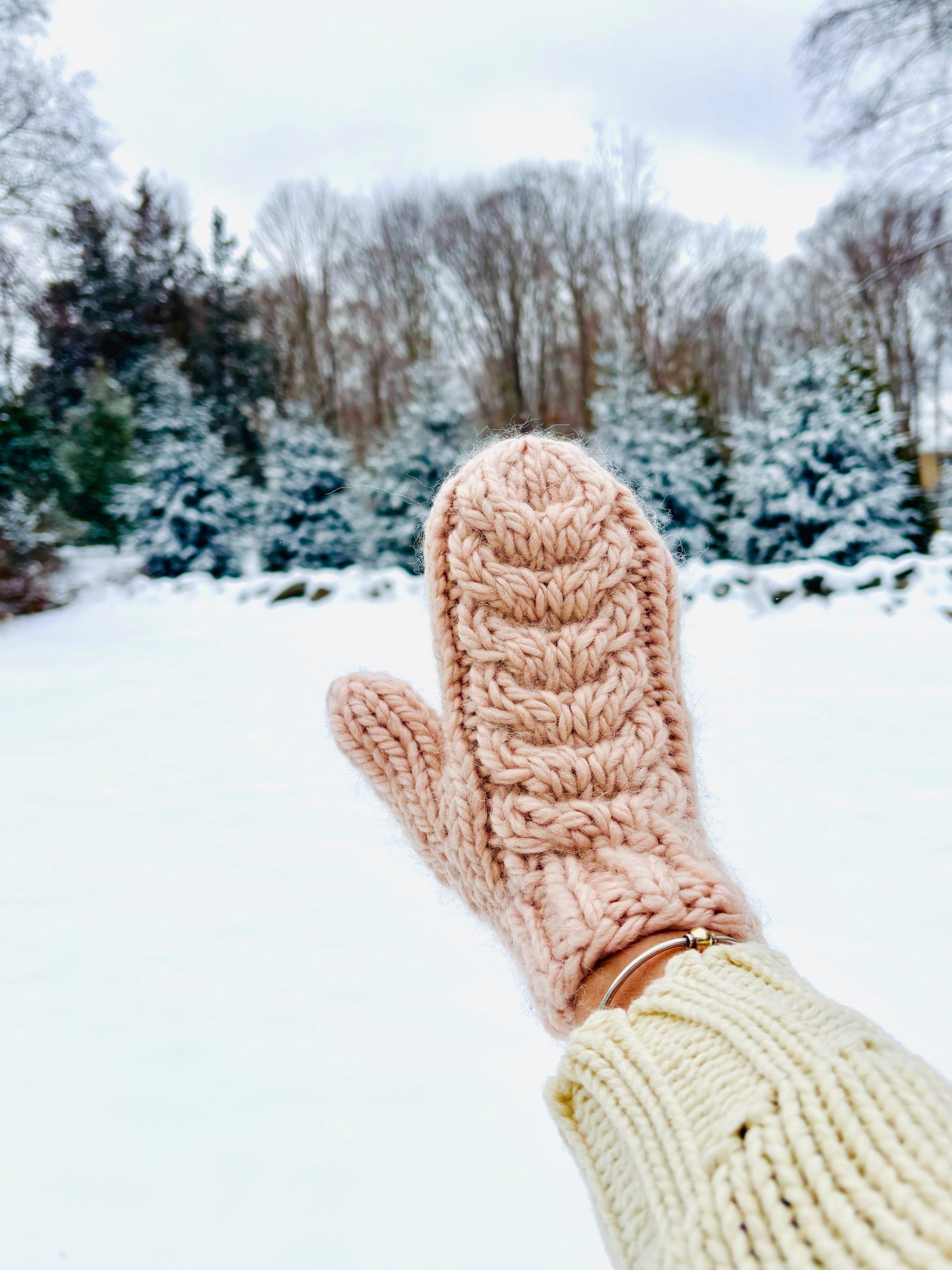 Cozy Cable Mittens
