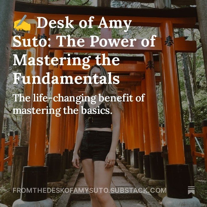 ICYMI -- Sometimes it's just about getting back to basics. Simple changes that will set you up for success in my latest post :) ⁠
⁠
👀 Read it on my profile, go to ✍️ From the Desk of Amy Suto!⁠
⁠
⁠
⁠
⁠
.⁠
.⁠
.⁠
.⁠
.⁠
.⁠
.⁠
#author #amreading #amwrit