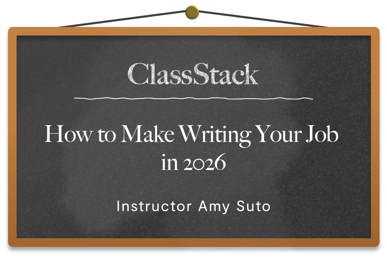 👇 Comment RSVP below to get the free link to sign up for this class!

🎓 How to Make Writing Your Job in 2026

🧠 We&rsquo;ll cover how writers are actually making money right now &mdash; freelancing, pitching essays, grants and residencies, Substac