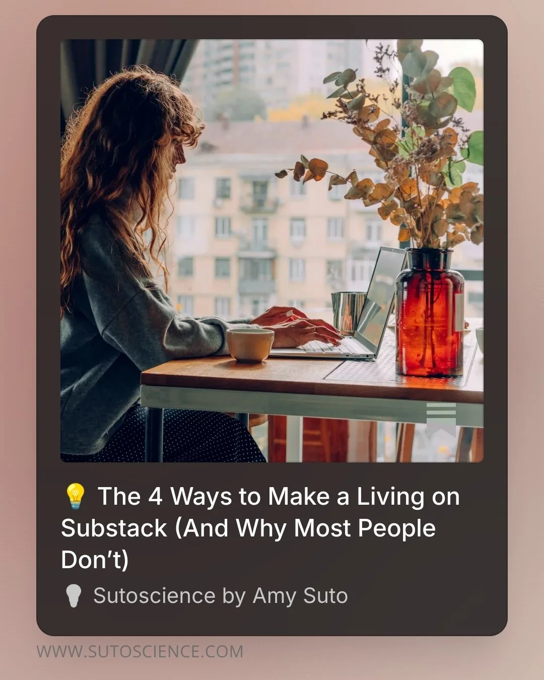 So instead of asking, &ldquo;How do I make money on Substack?&rdquo; ask the better question:

What kind of income machine am I actually building here?

💡 Read more at Sutoscience on Substack