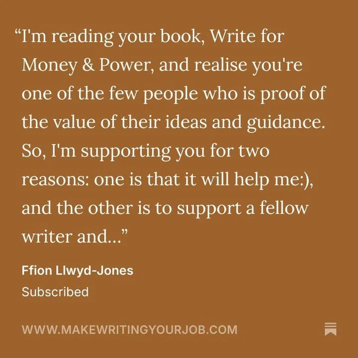 So glad you&rsquo;re enjoying my new book and glad you joined us at ✍️ Make Writing Your Job! 🎉