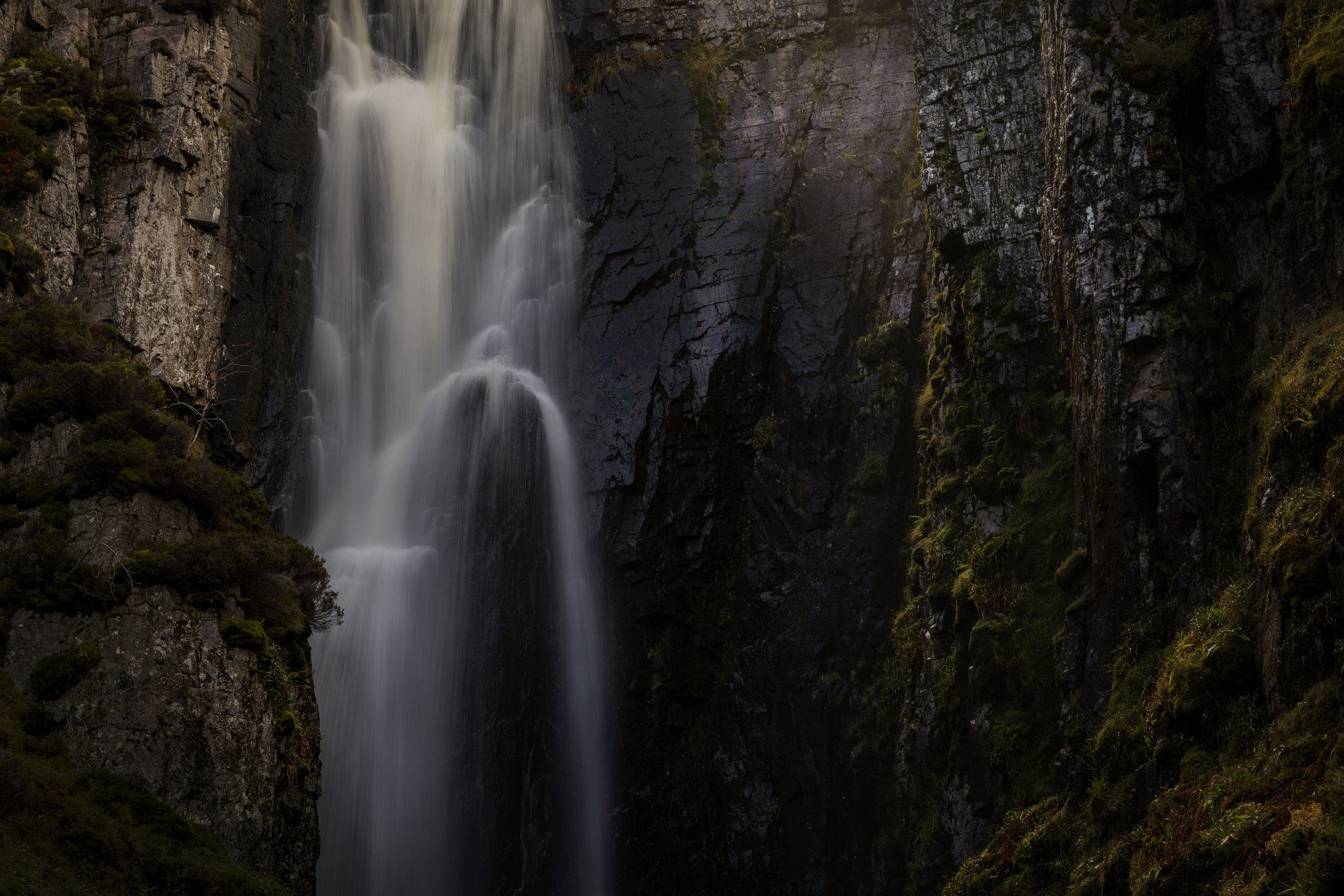 Wailing Widow Falls Waterfall Closeup