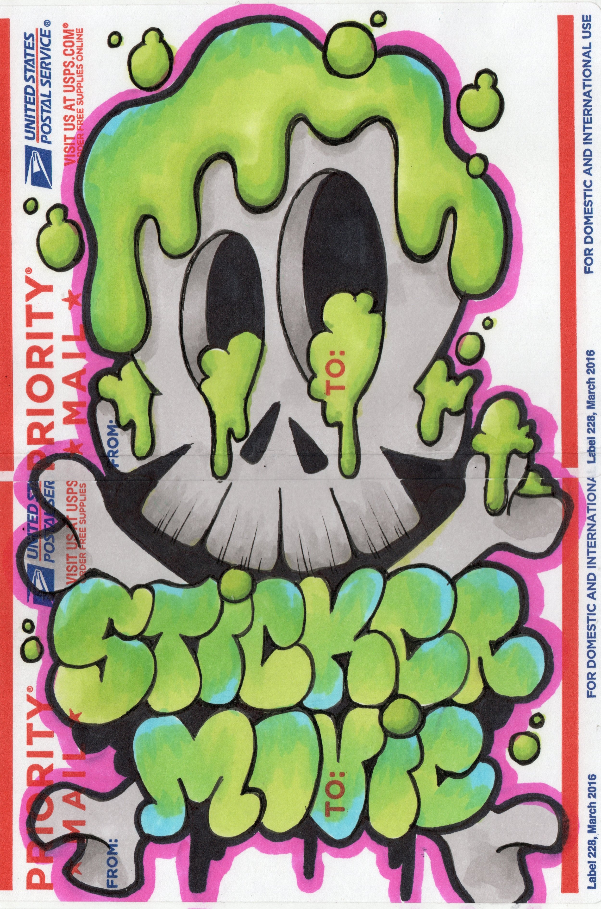 "I always have sticker in my pocket everywhere I go." - Rockin Bones
