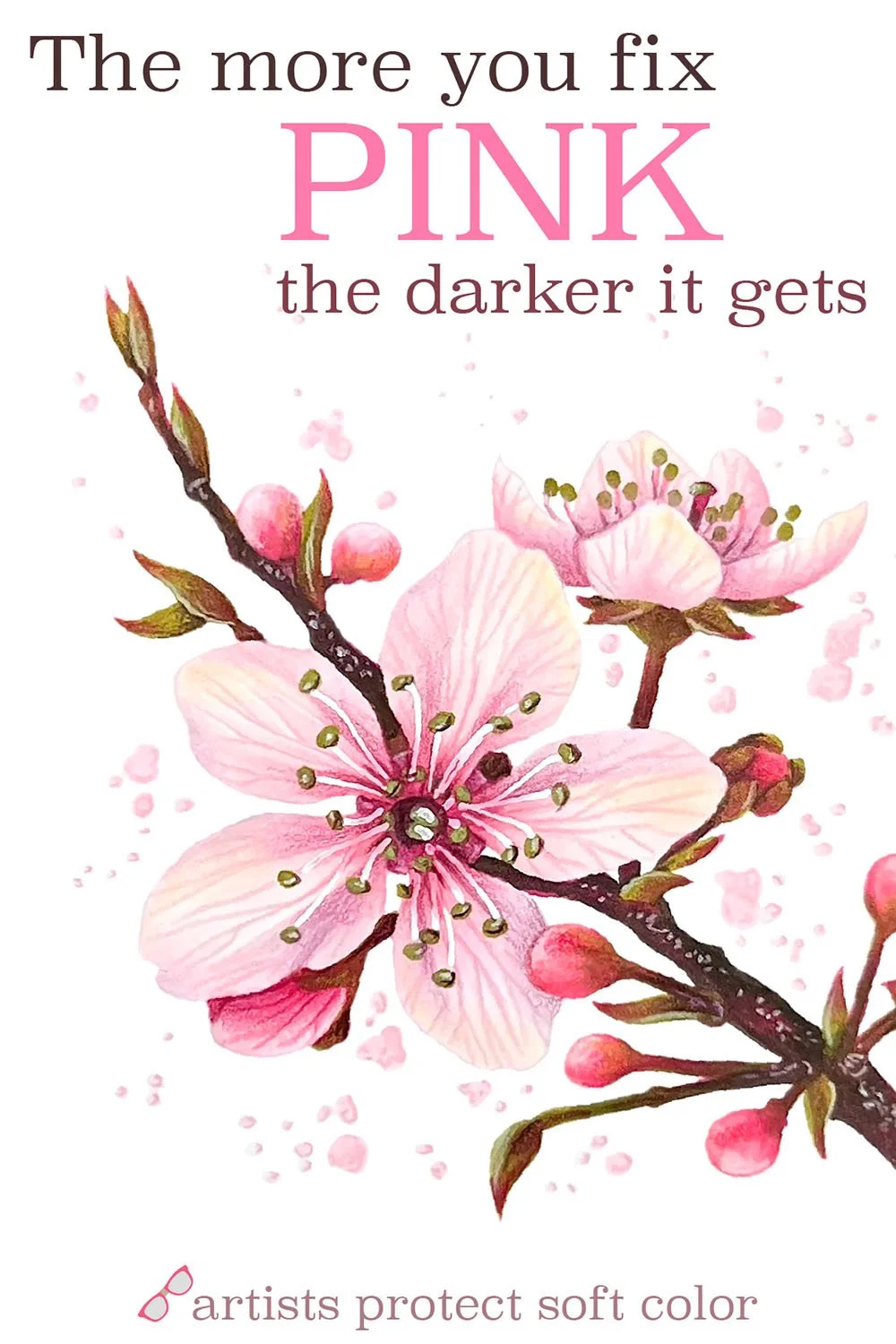 Pink is a hard color to control with alcohol markers. The more you fix pink, the darker it looks. Learn why pale colors lose softness, how artists protect delicate color. With the Cherry Blossom workshop at ColorWonk.