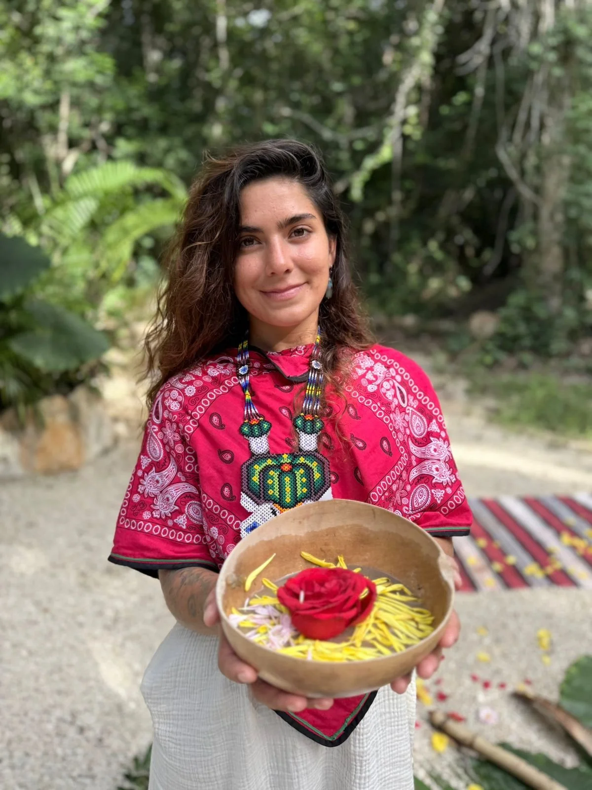Frida Lopes, medicinal woman from Mexico. Walking the beauty way. 