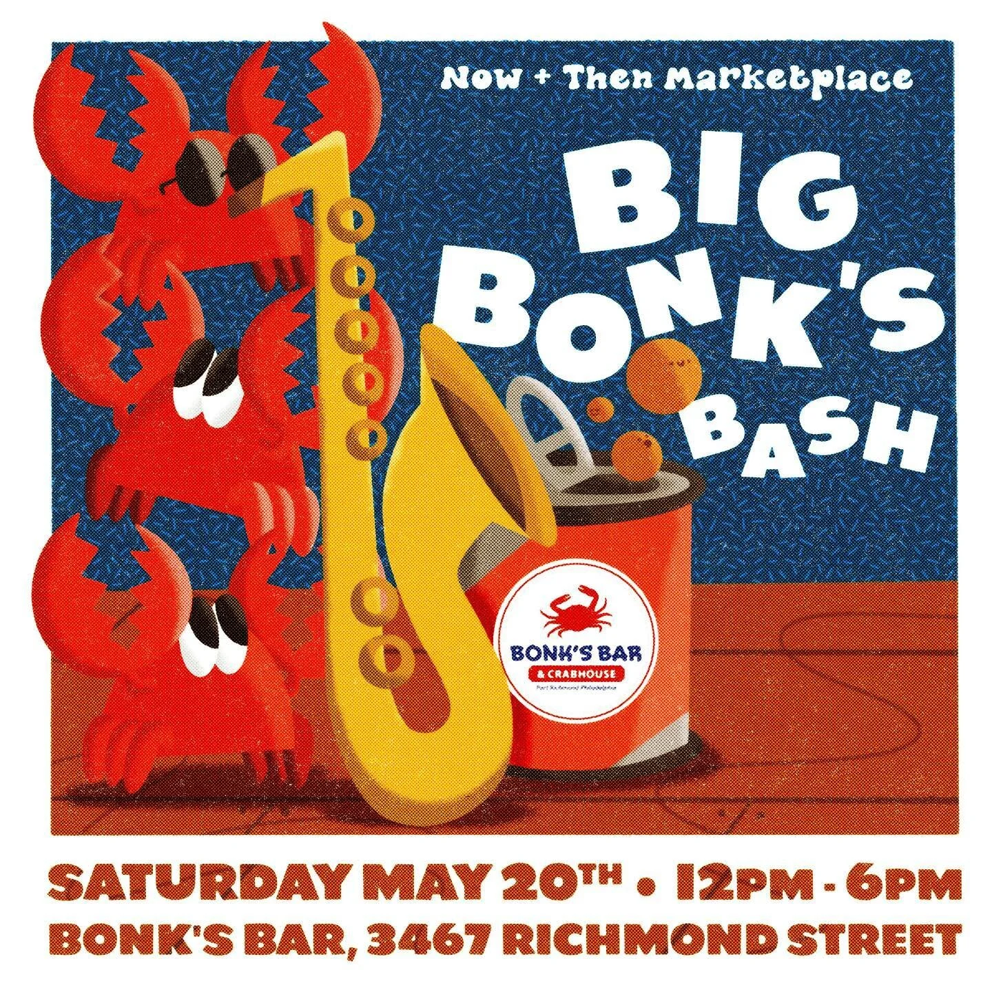 Unofficially kicking off Summer w/ food, drinks, music, &amp; local vendors @bonksbarphl next month 🦀!!! N+T returns to our origin neighborhood of Port Richmond for a one off outdoor big block *BASH* at Philly&rsquo;s favorite corner crab joint @bon