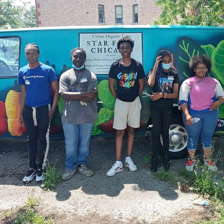 School's out so summer programming is in full swing! Our youth are so excited to be working twice a week in partnership with local org New Eclipse Community Center: last fall we built a small farm for them and we're so thrilled to activate it with bi