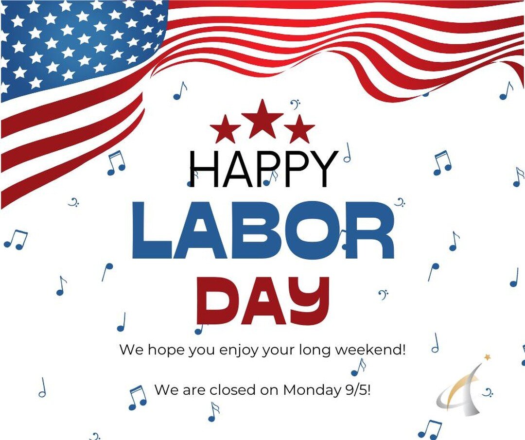 The Albuquerque Institute of Music will be closed on Monday, September 5th in observance of Labor Day. Have a great weekend and enjoy your time off! Lessons will resume on 9/6.