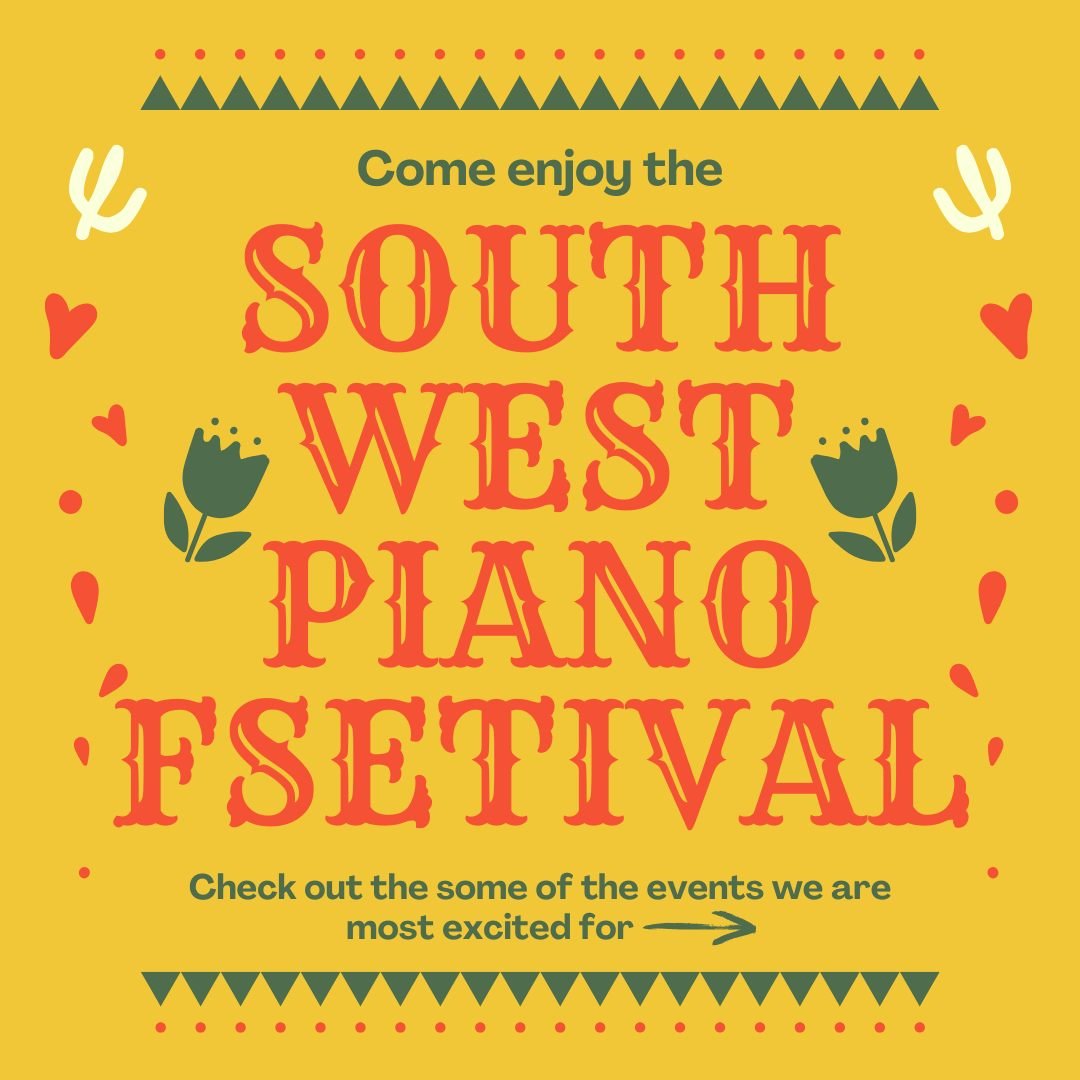 It's TALENT THURSDAY!! Don't miss seeing these talented pianists as they perform and demonstrate this weekend for the Southwest Piano Festival!🎹