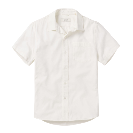 Draped Twill Short Sleeve One Pocket Shirt — Leanne Ford Interiors