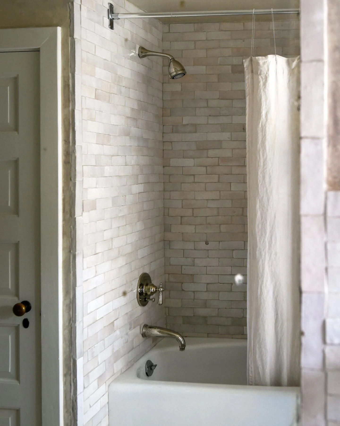 Hot #Tile Tip Here! When you&rsquo;re working with #handmade tile do not, and I repeat, do not forget to pull tile from multiple boxes at the same time.  Since it&rsquo;s hand made you want to &ldquo;vary the variance.&rdquo; (Could that be a deep th