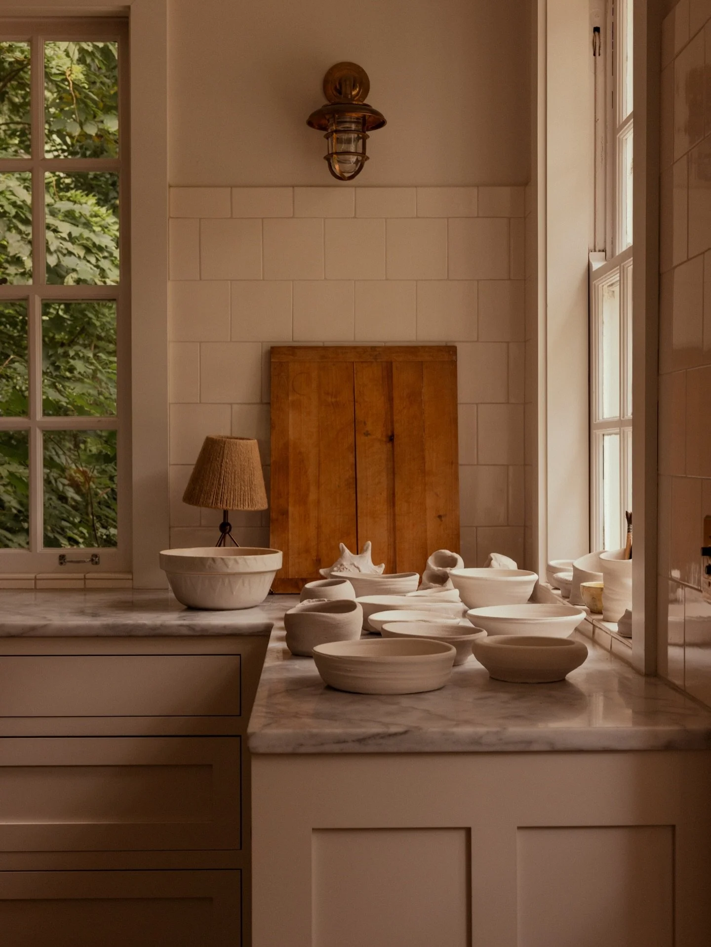 Some of my latest #WonkyWobblers, handmade down in the #SubStudio (aka my basement).

They&rsquo;ve officially made their way to our Sewickley shop &mdash; so if you&rsquo;re local, stop by and see them in person.

#BadArtGoodTimes

// #LeanneFordInt