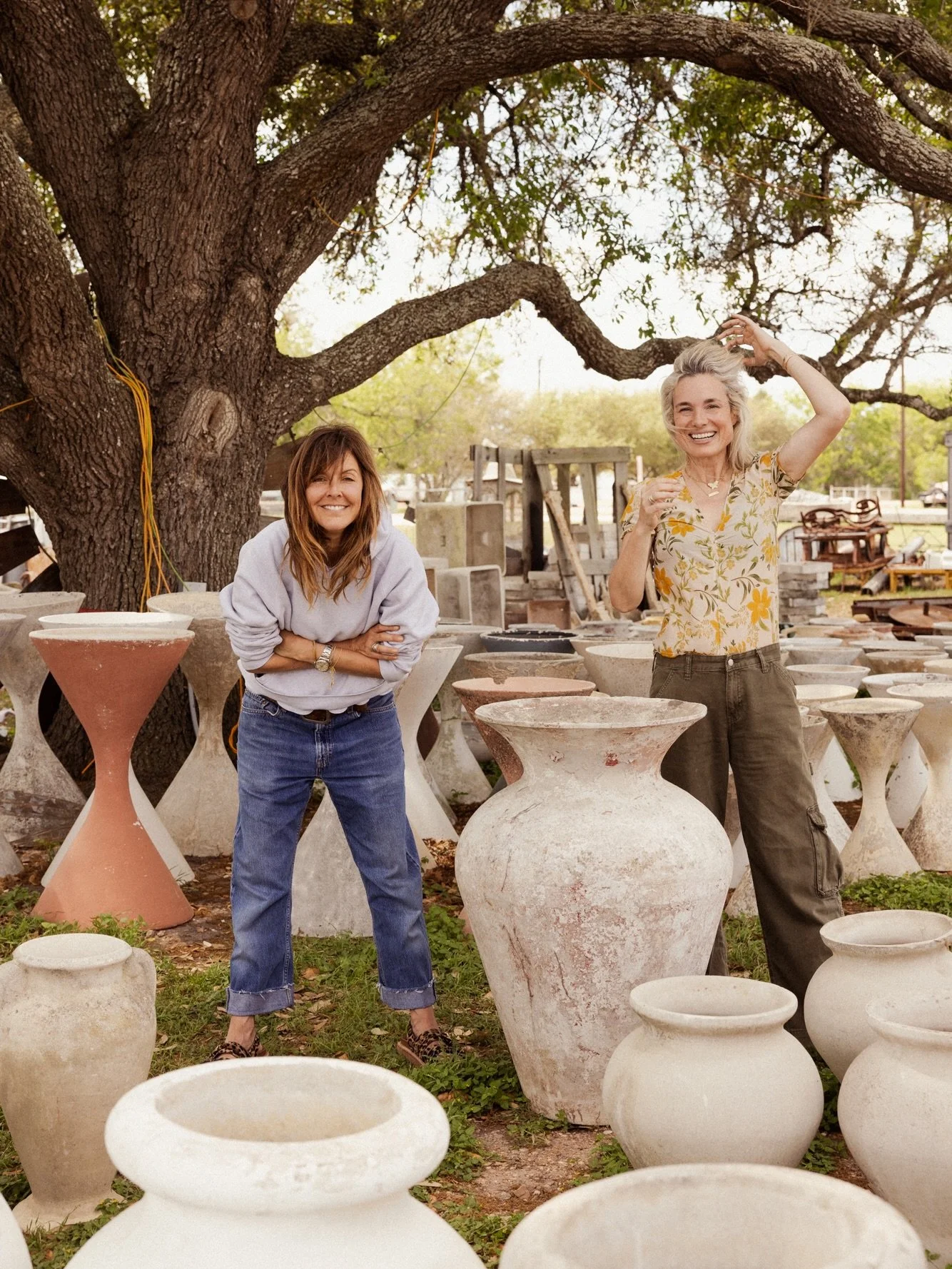 Just two gals in a sea of Willy Guhl.

The other day we got to chat with @yolojournal about Round Top, one of our favorite places in the world, and why this tiny little town and the people in it continue to inspire how we live and create together as 