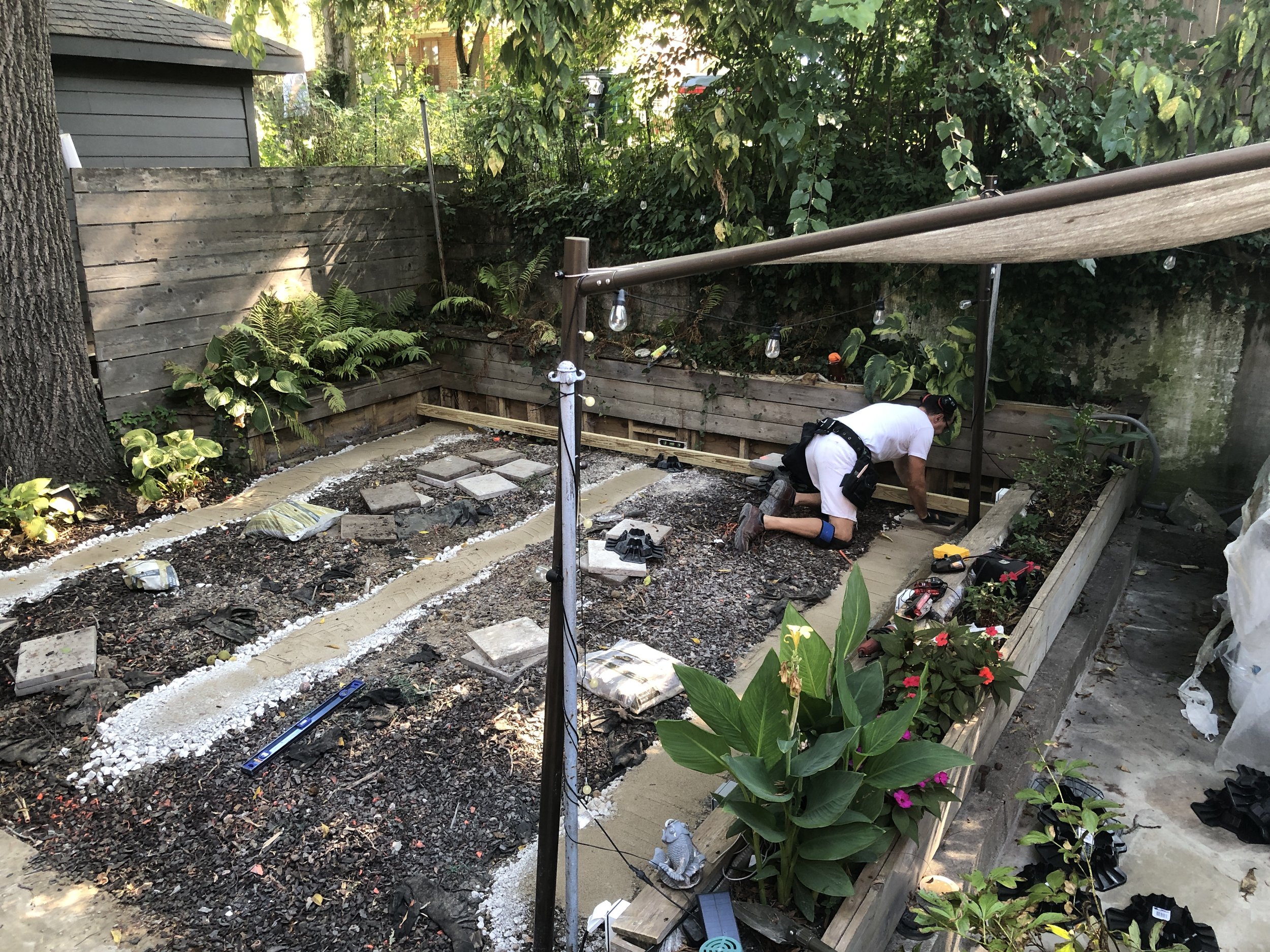 Milan building a new deck