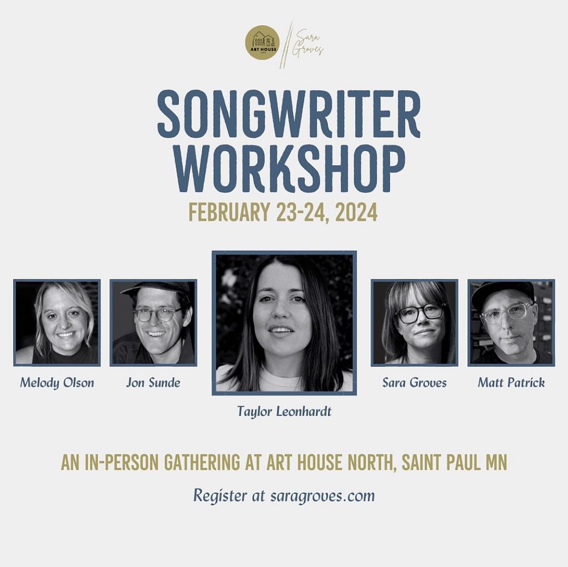 In 2018 I opened up a little gathering at Art House North to talk about songwriting. This February, we will host our seventh workshop. If you are a hobbyist, or a vocational songwriter, we would love to have you join us. At the workshop we attempt to