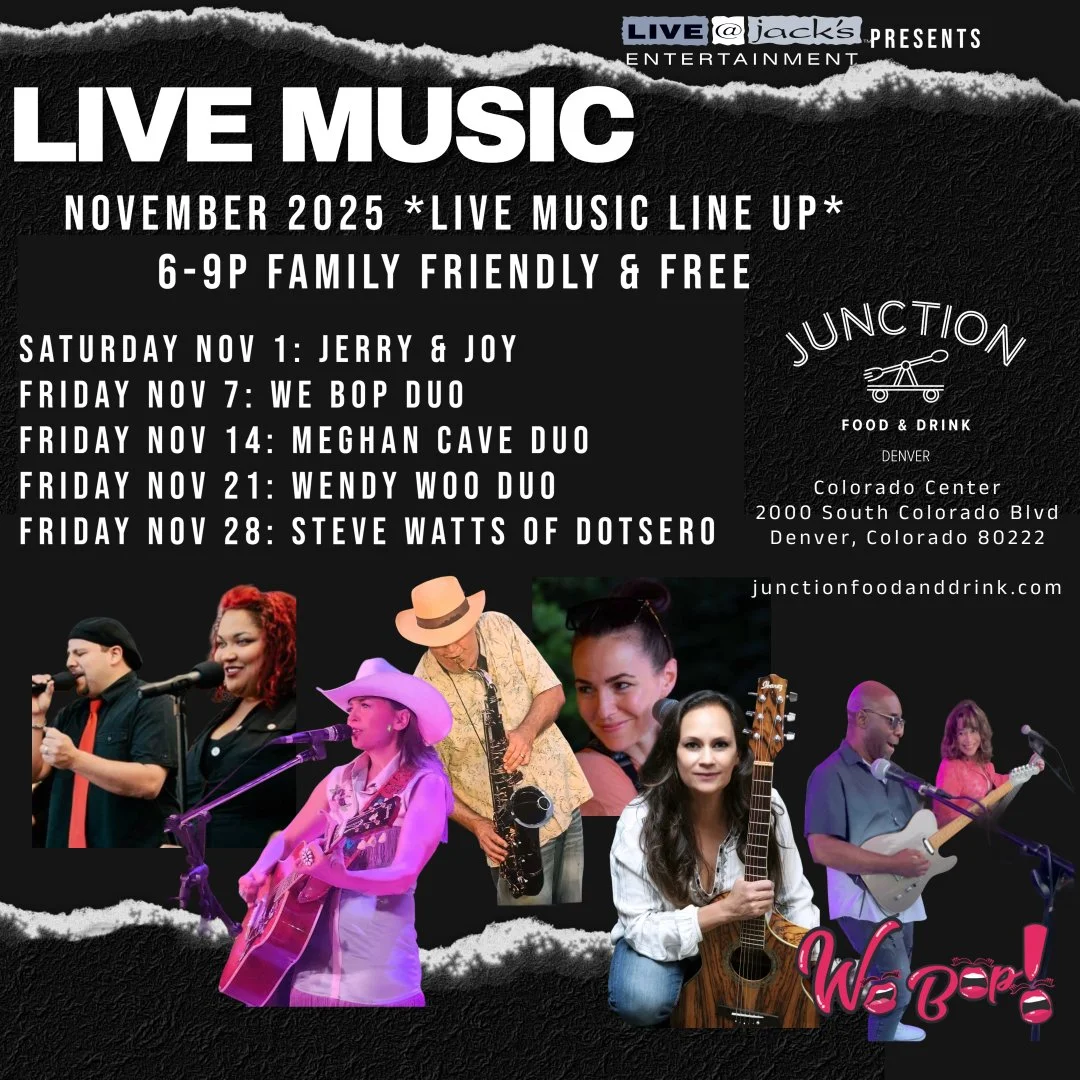 Junction Food &amp; Drink Live Music Lineup November 2025