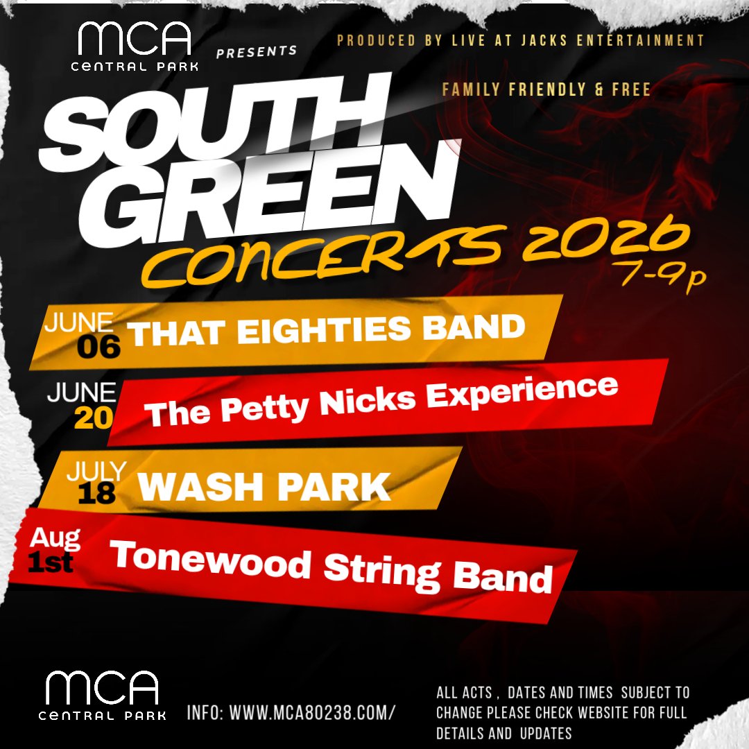 MCA Central Park South Green Concerts 2026