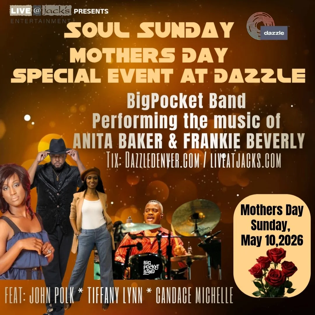 Mother’s Day Soul Sunday at Dazzle - BigPocket Band tribute to Anita and Frankie