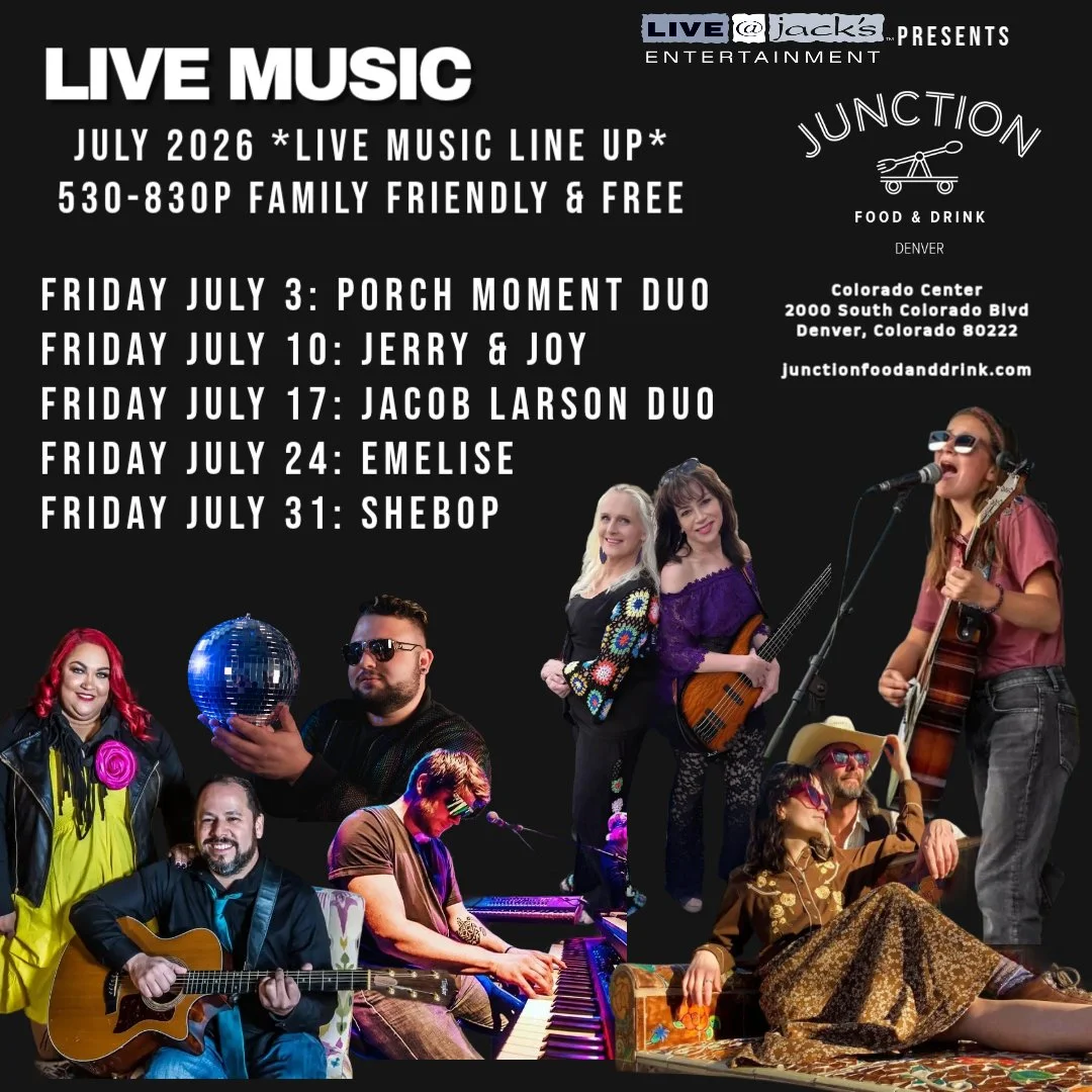 Junction Food &amp; Drink Live Music Lineup July 2026